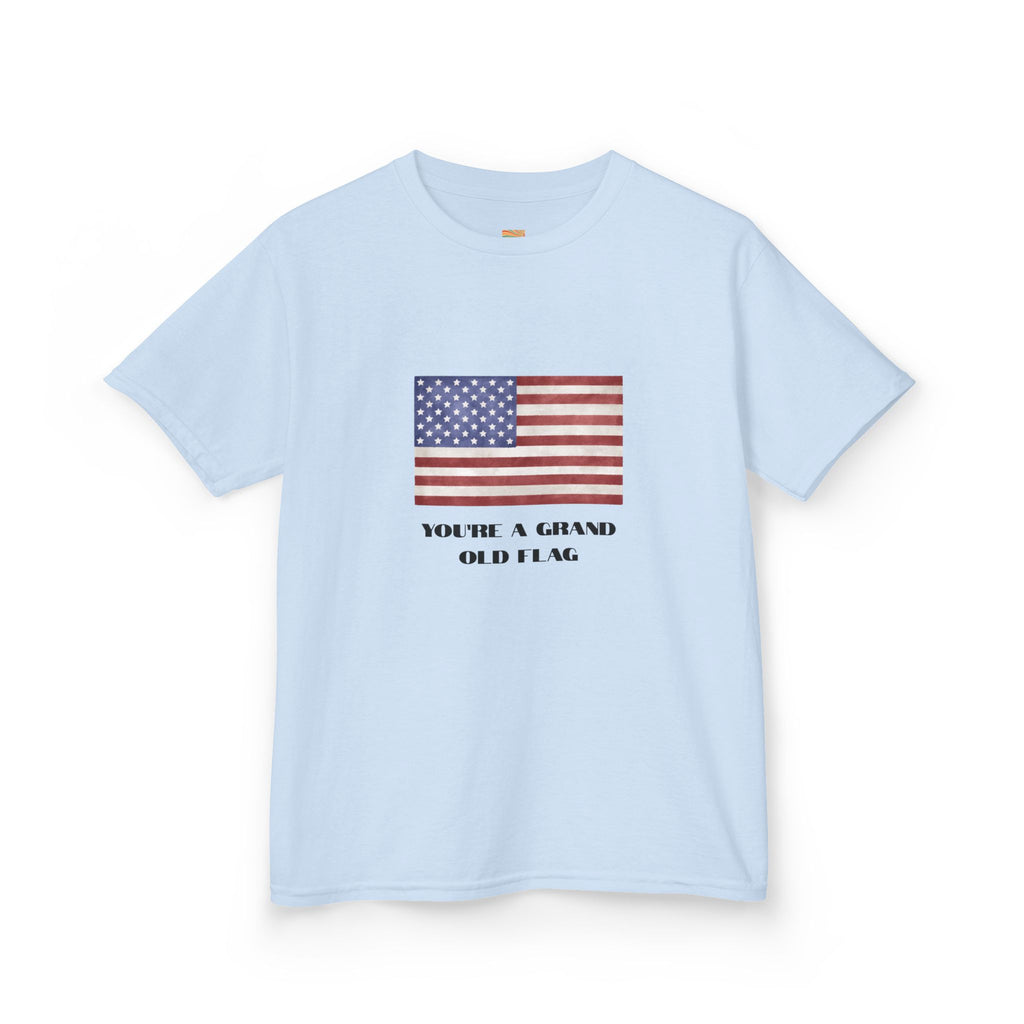 Kids American Flag Tee - "You're a Grand Old Flag" Patriotic Shirt