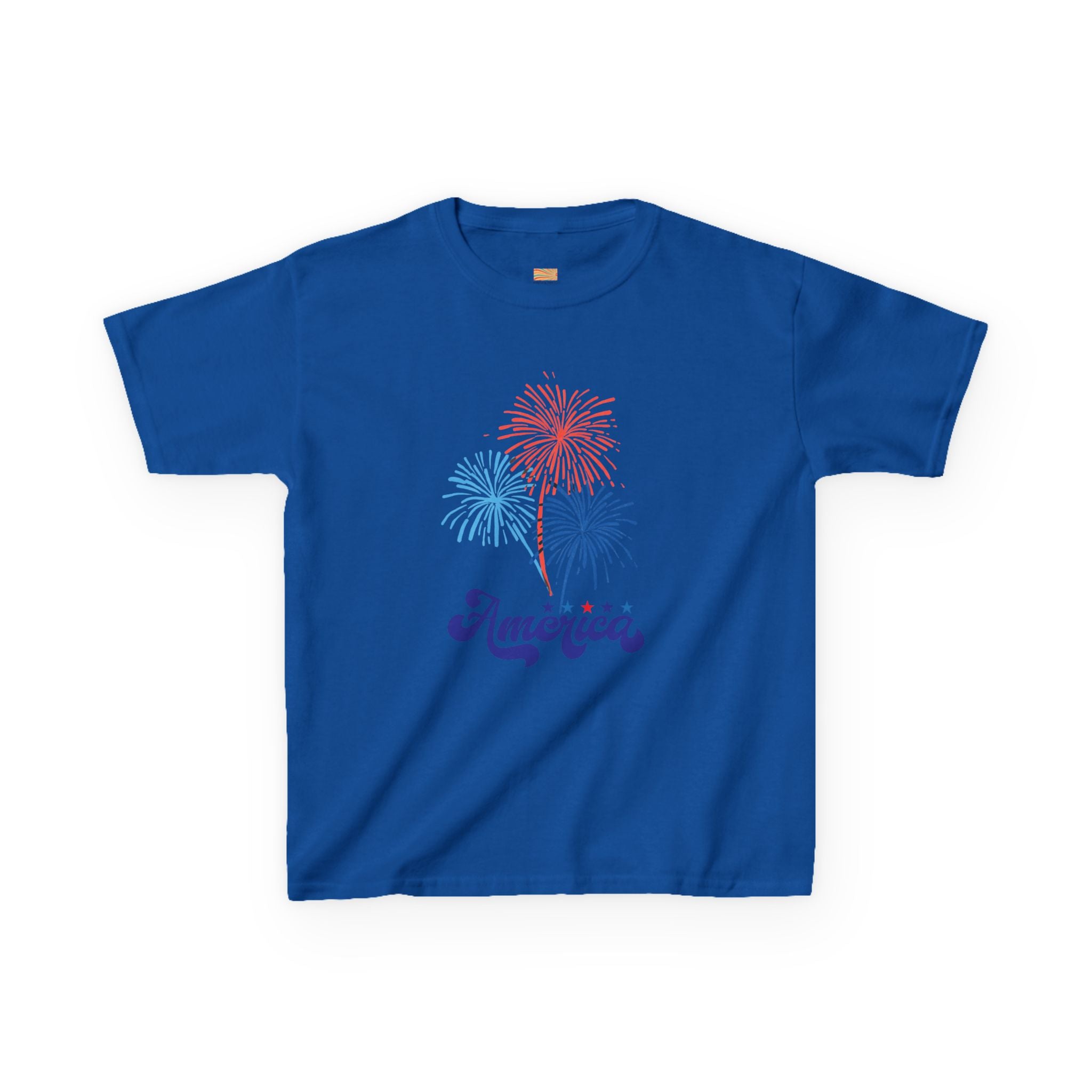 Kids Tee - 'America' Fireworks Patriotic Fourth of July Shirt