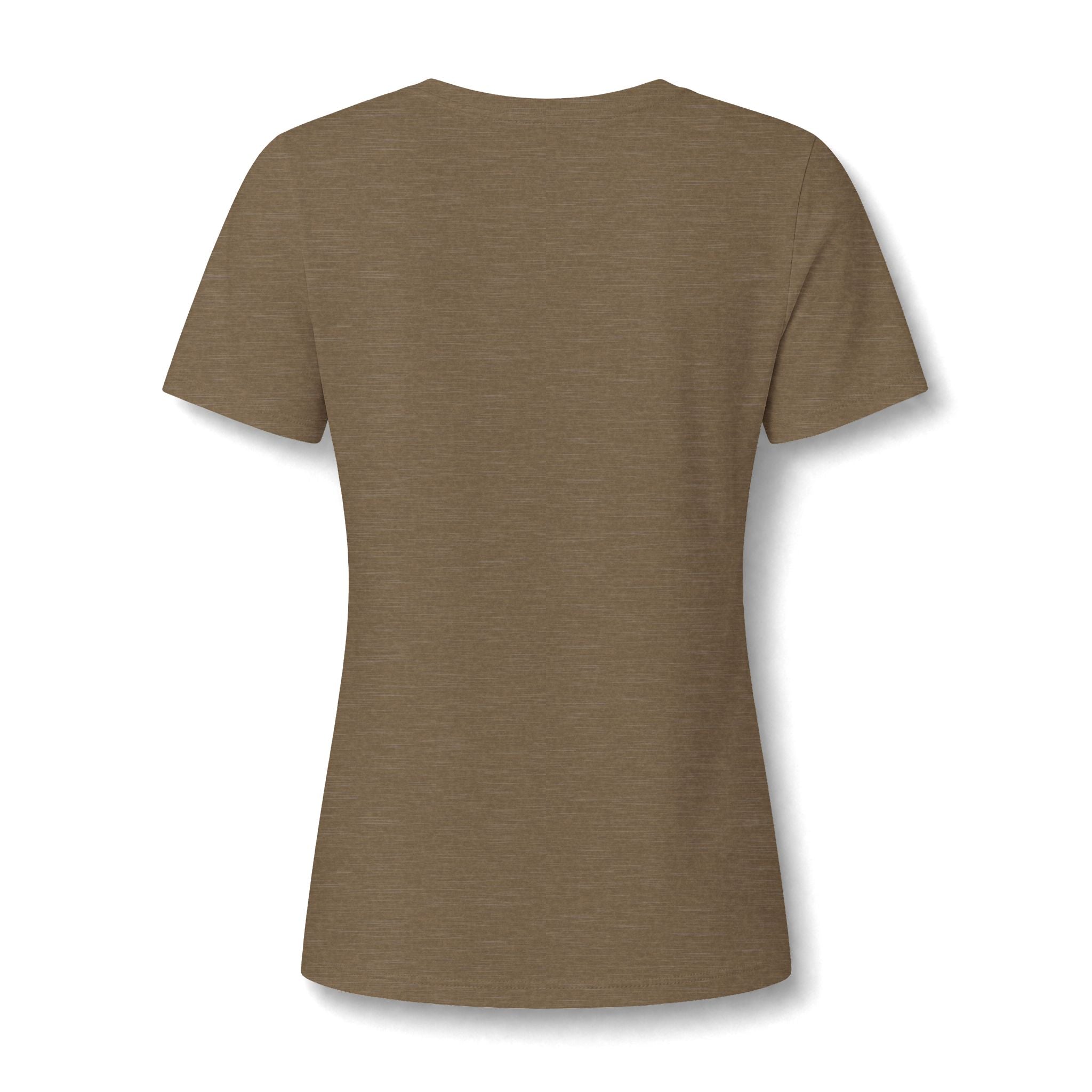 Women's V‑Neck Skull Tee — Western Cow Skull Graphic