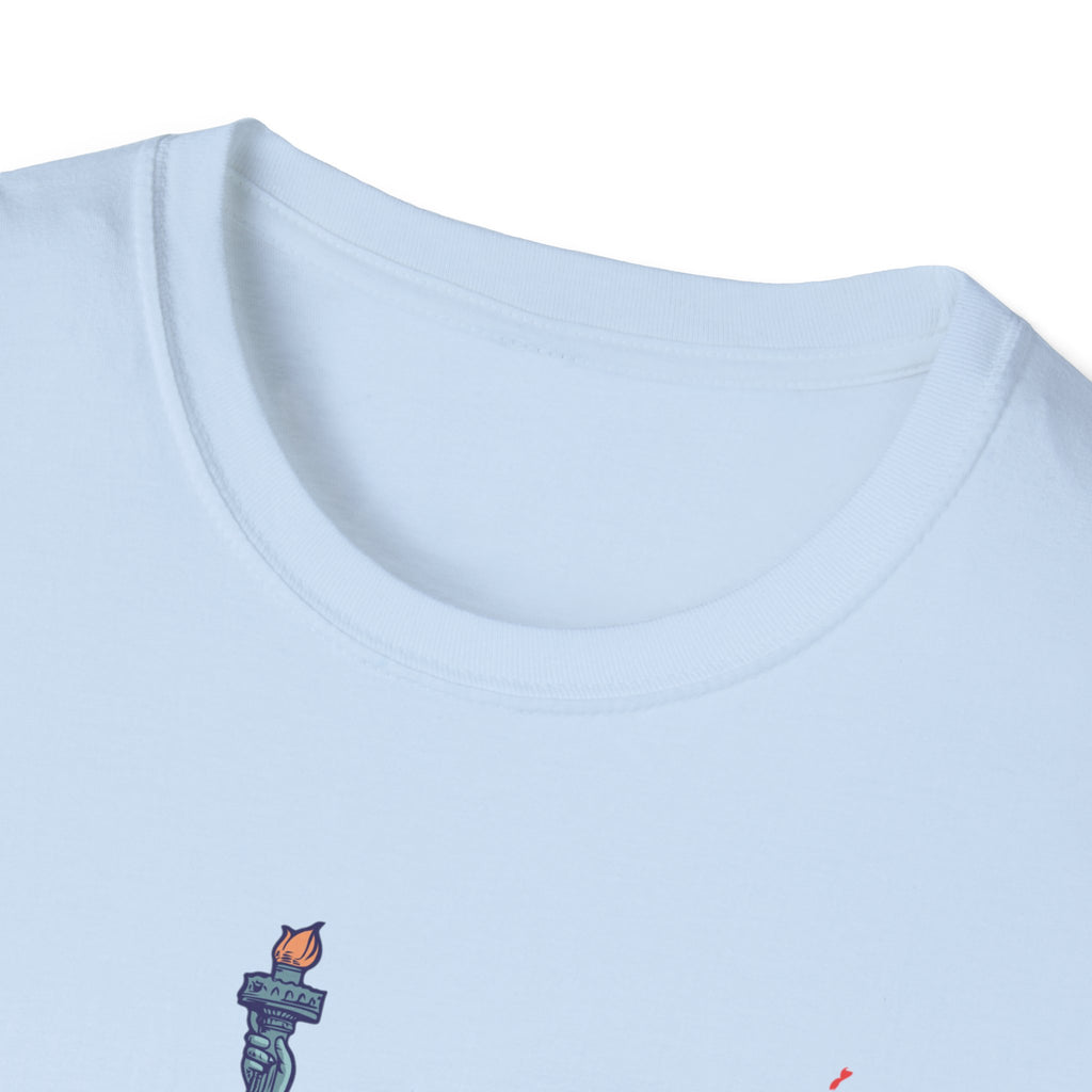 Statue of Liberty American Flag T-Shirt — Patriotic USA Independence Day Tee