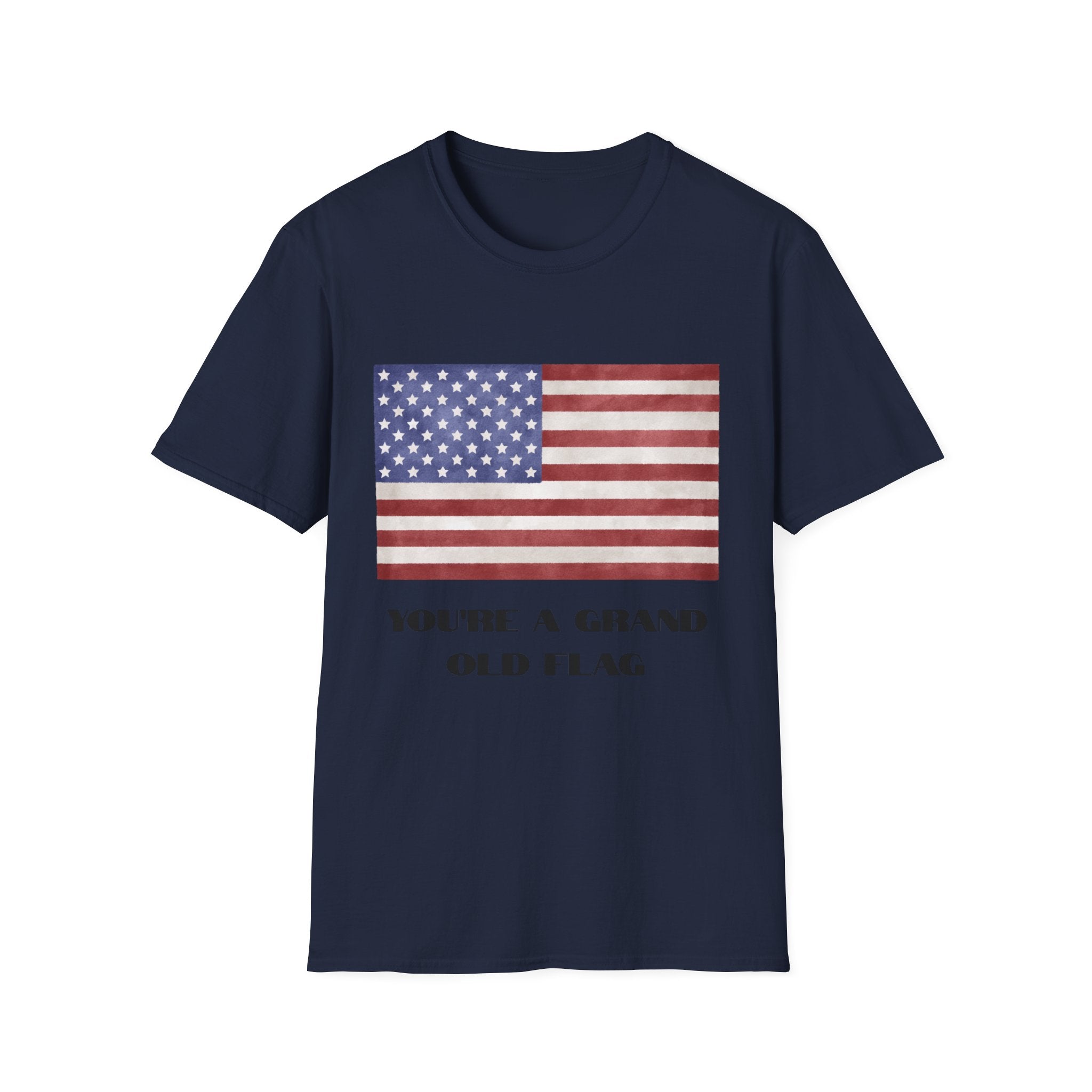 American Flag T-Shirt – "You’re a Grand Old Flag" Vintage Patriotic Tee