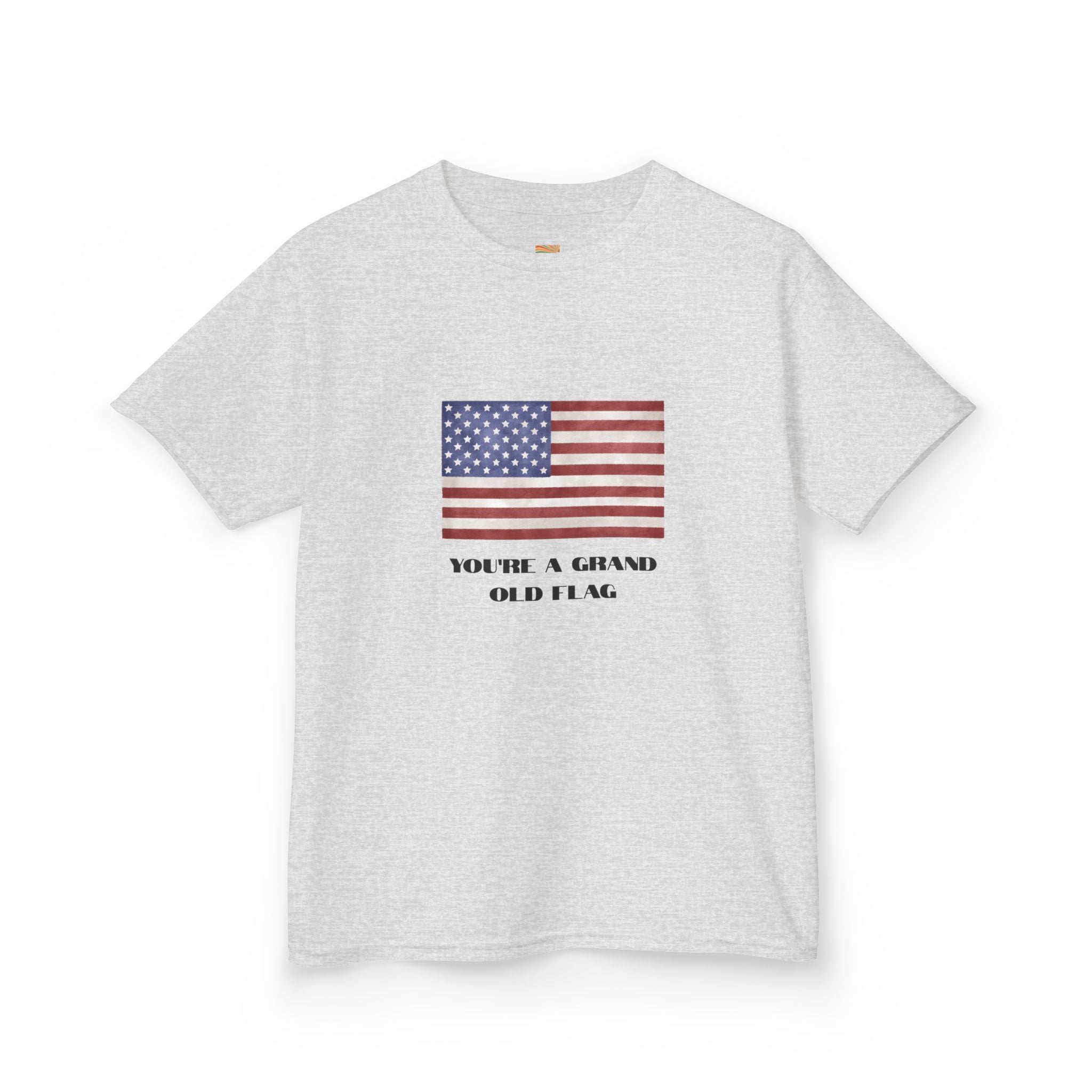 Kids American Flag Tee - "You're a Grand Old Flag" Patriotic Shirt
