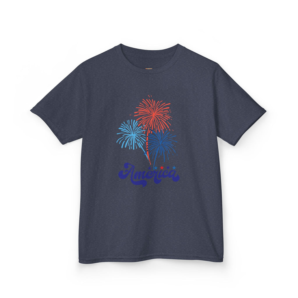 Kids Tee - 'America' Fireworks Patriotic Fourth of July Shirt