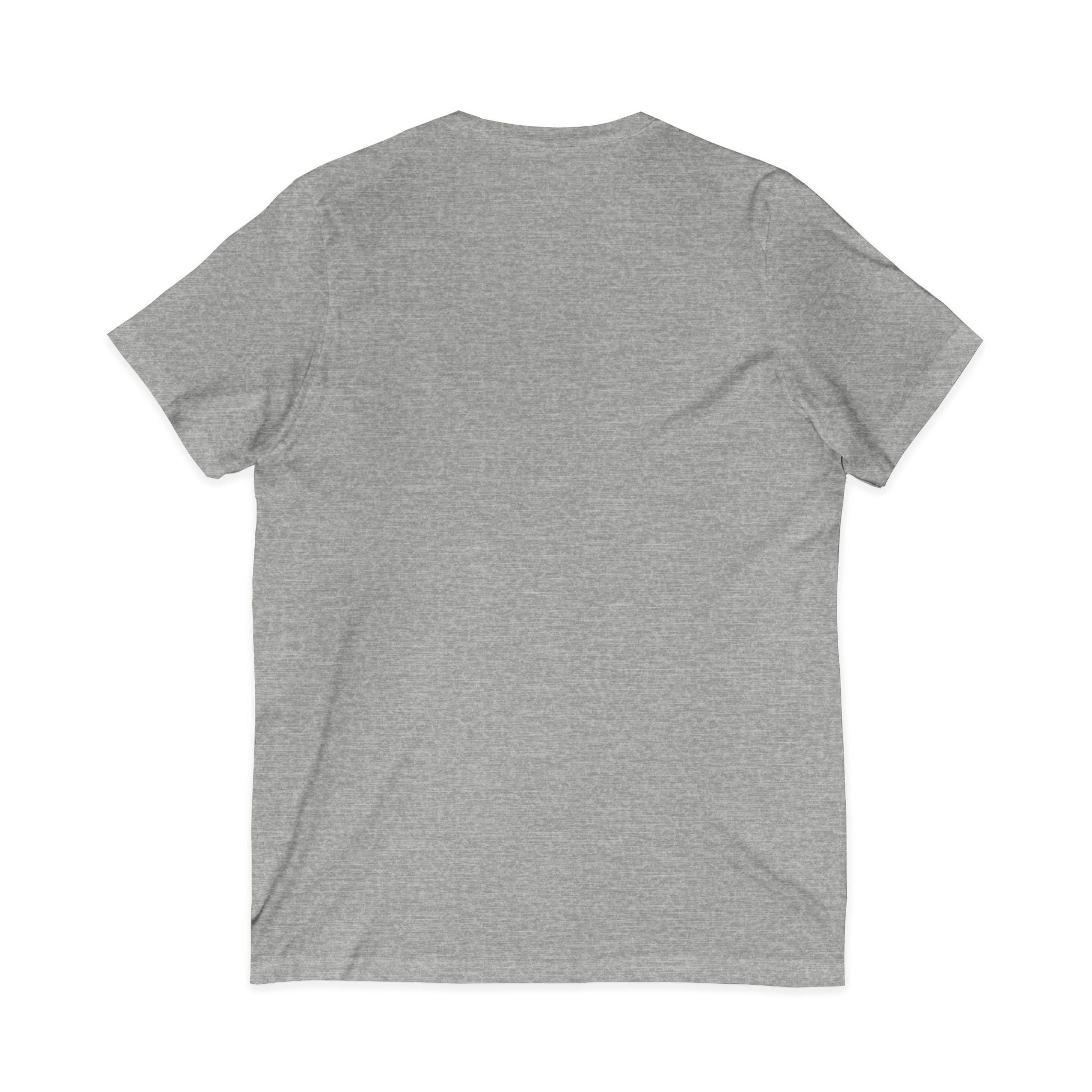 Baseball Mom V-Neck Tee — Heart & Baseball Graphic