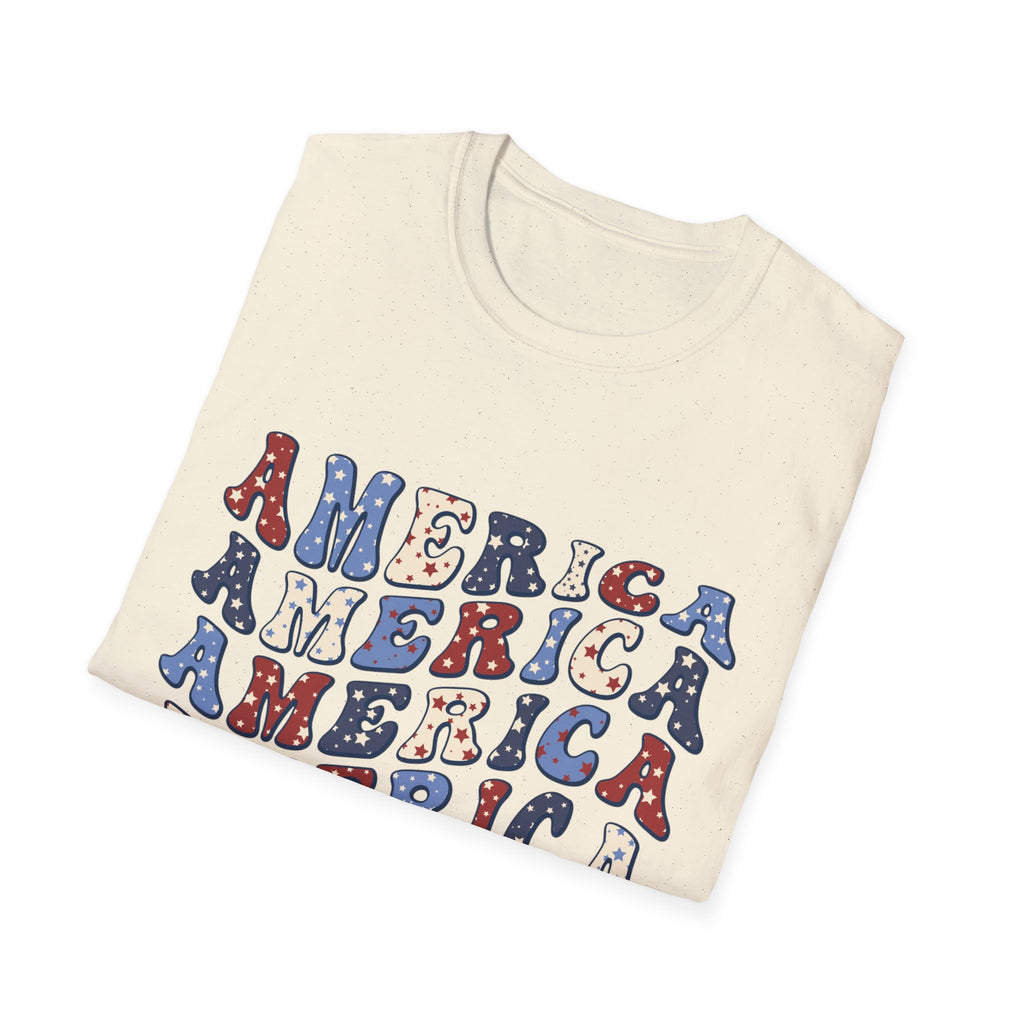 America Unisex Softstyle t-shirt