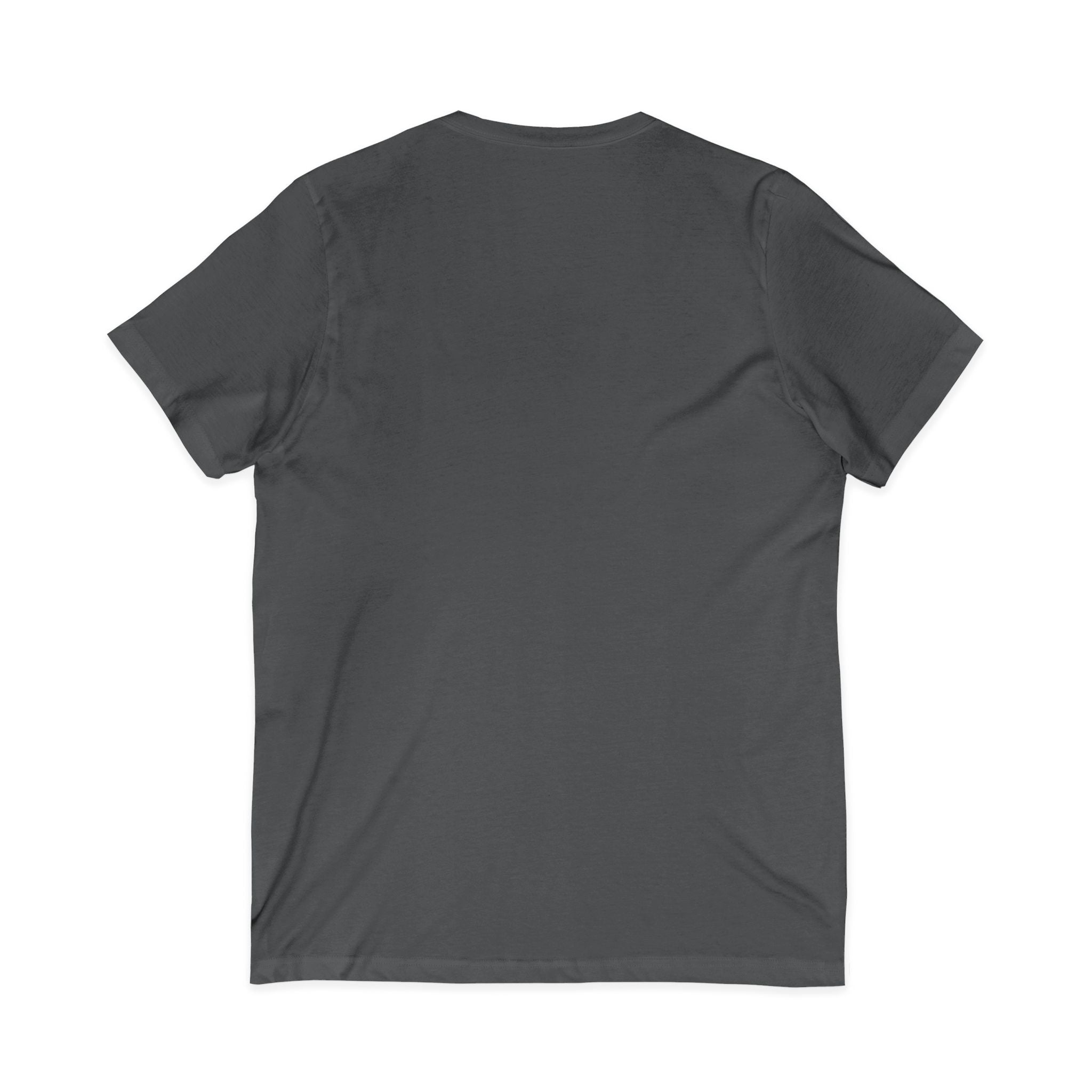 Baseball Silhouette V-Neck Tee — Vintage Script Baseball Players Shirt