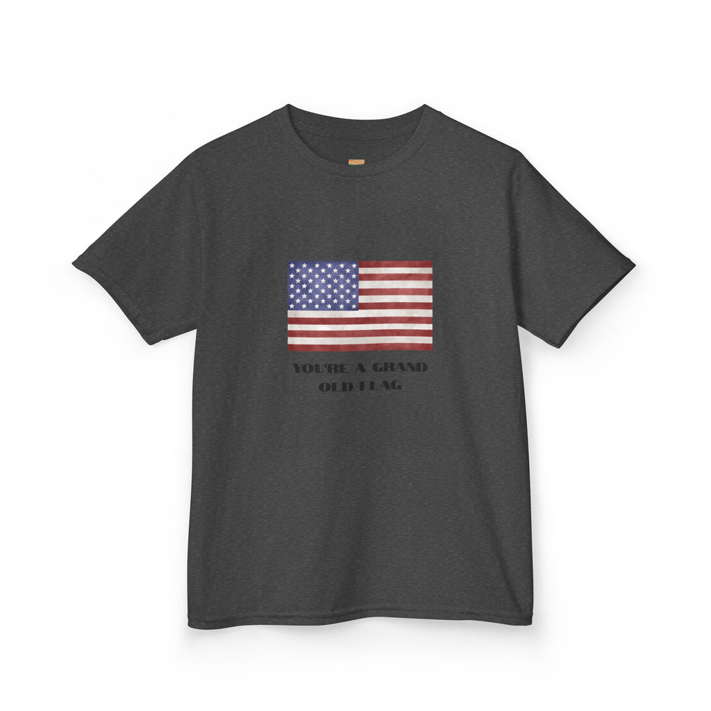 Kids American Flag Tee - "You're a Grand Old Flag" Patriotic Shirt
