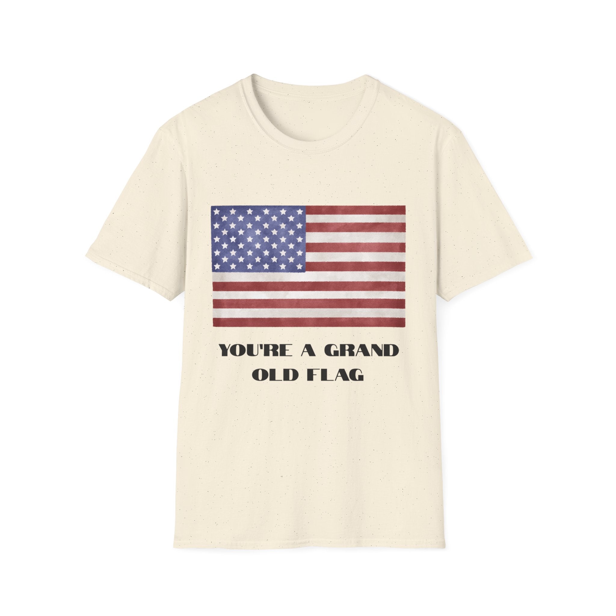 American Flag T-Shirt – "You’re a Grand Old Flag" Vintage Patriotic Tee