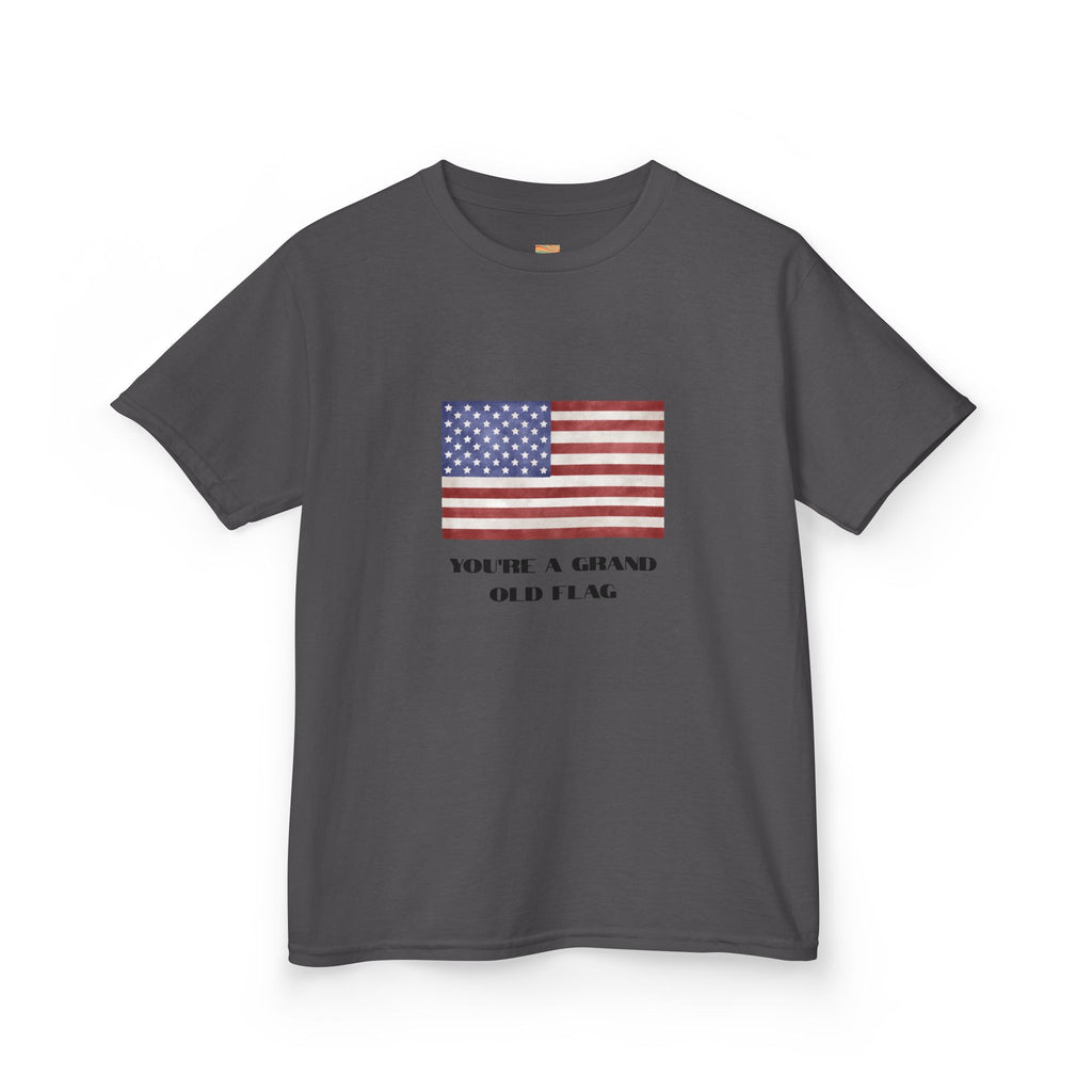 Kids American Flag Tee - "You're a Grand Old Flag" Patriotic Shirt