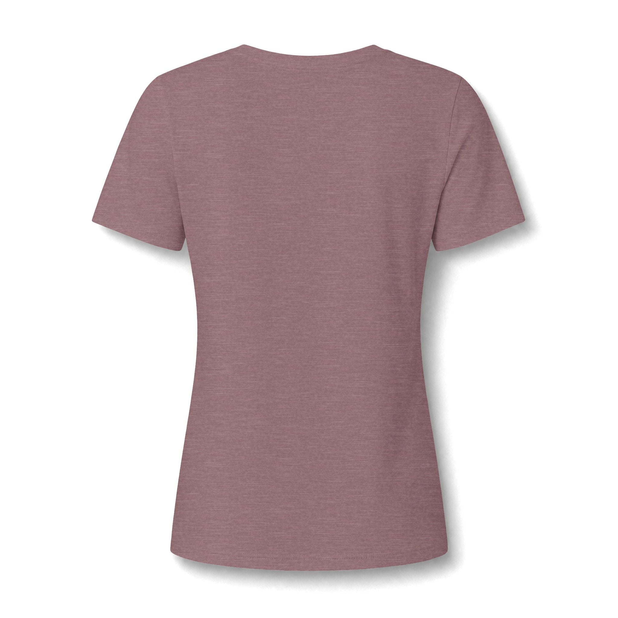 Women's V‑Neck Skull Tee — Western Cow Skull Graphic