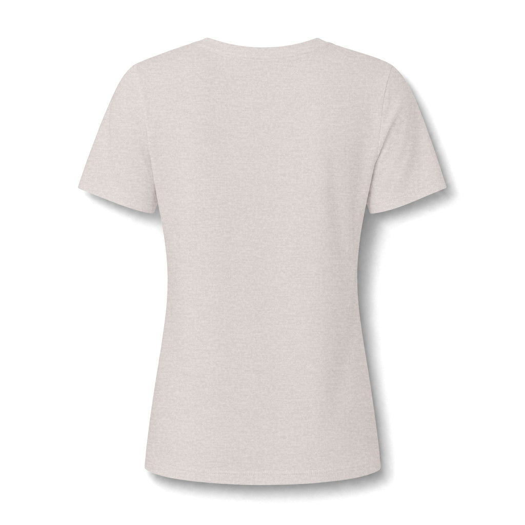Cowgirl Boot Tee — Blue Floral Cowboy Boot with Bow V-Neck