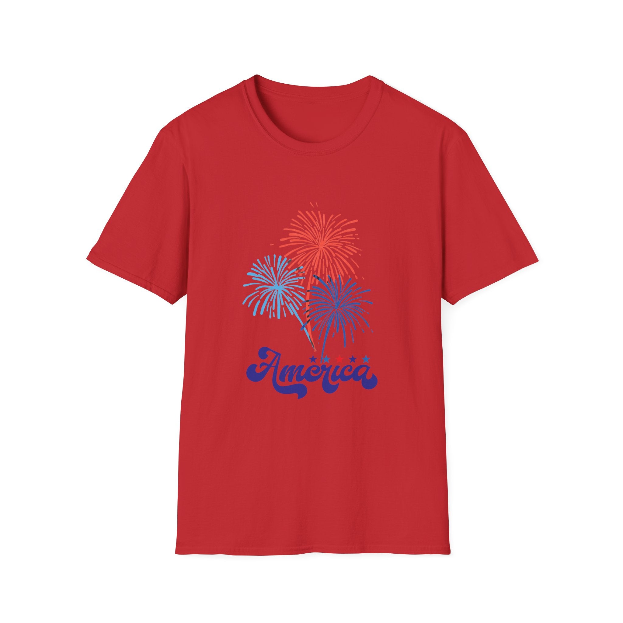 America Fireworks T-Shirt – Patriotic 4th of July Tee