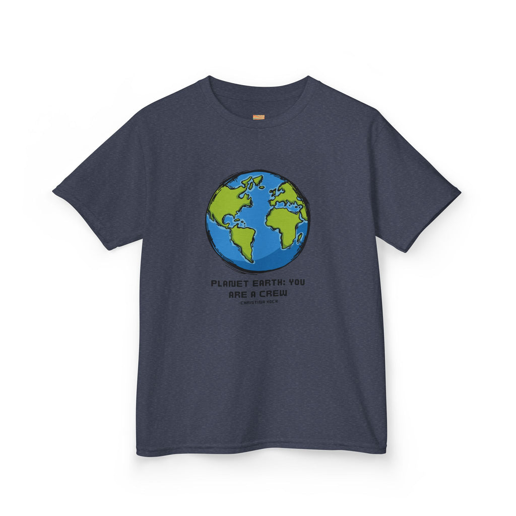 Kids Tee — Cute Earth Graphic “Please Earth You Are A Crisis” Environmental Shirt