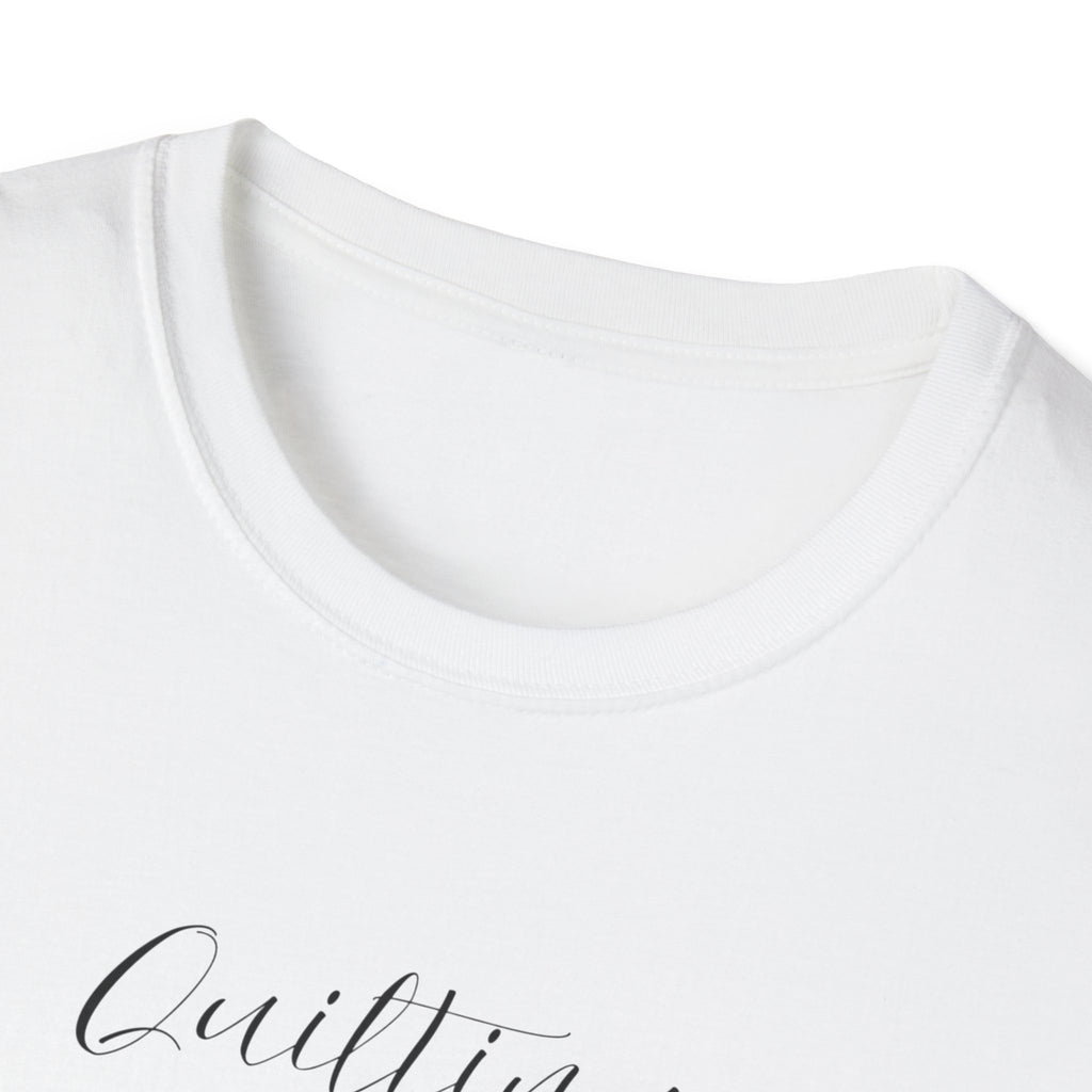 Quilting Is My Love Language T-Shirt — Pastel Quilt Block Graphic