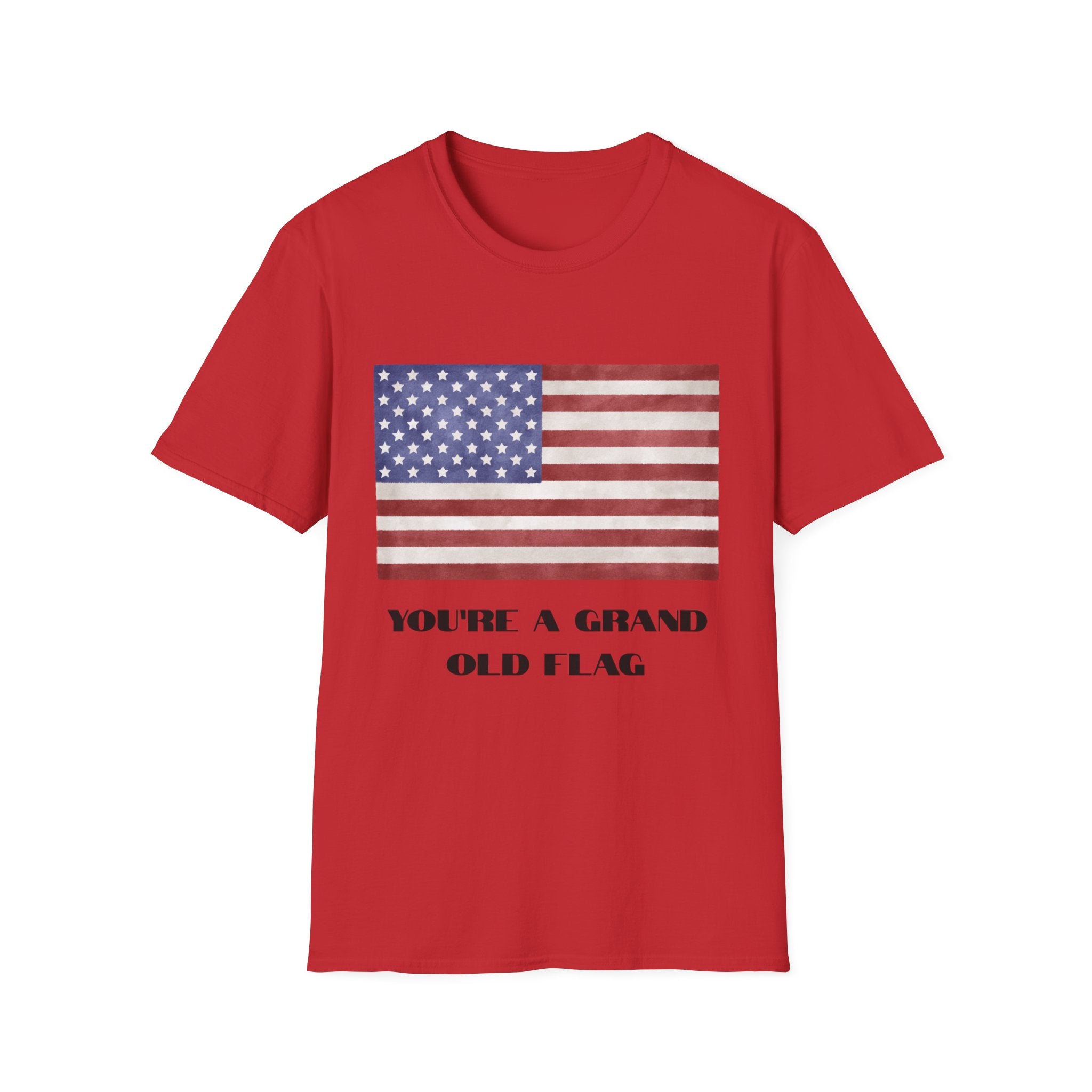 American Flag T-Shirt – "You’re a Grand Old Flag" Vintage Patriotic Tee