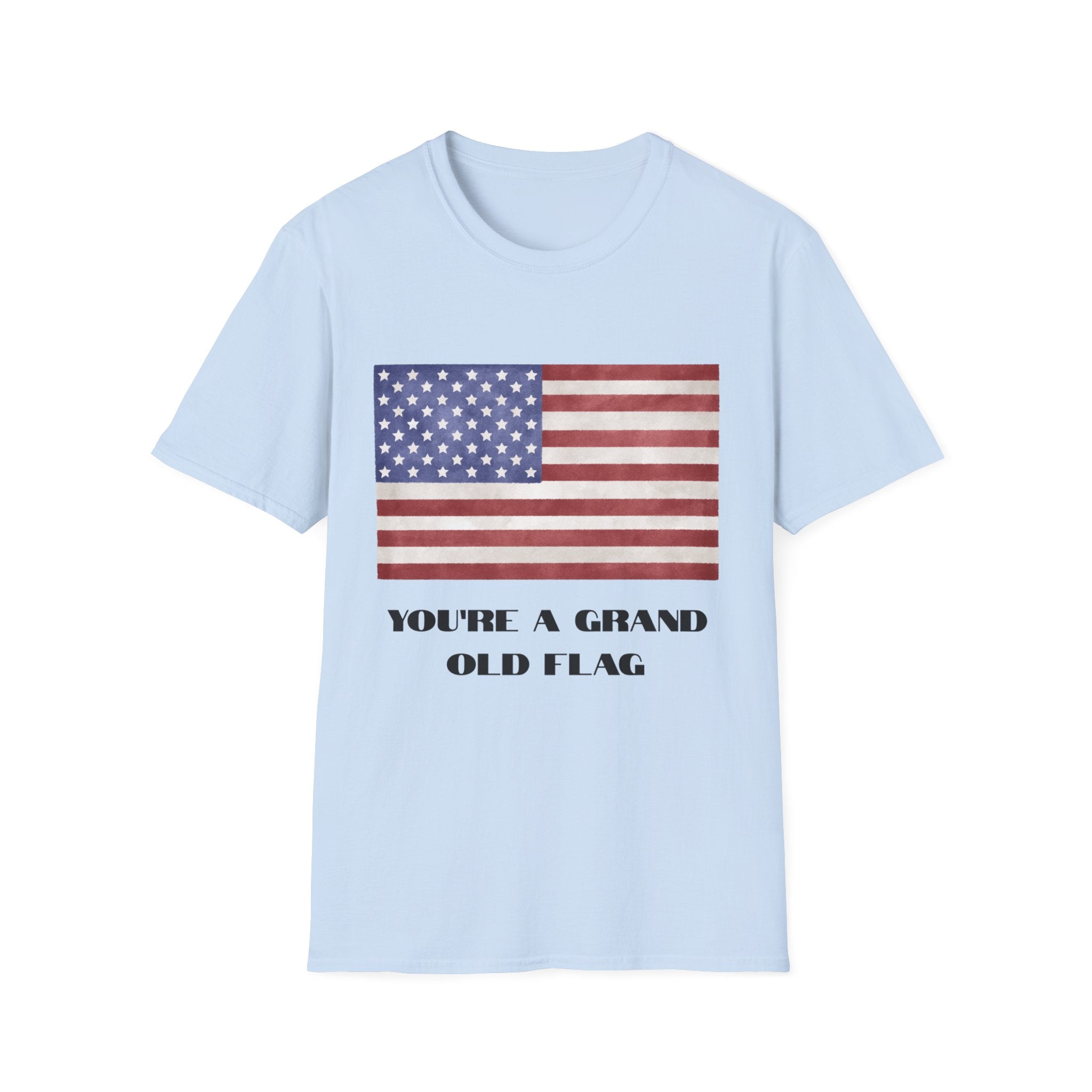 American Flag T-Shirt – "You’re a Grand Old Flag" Vintage Patriotic Tee