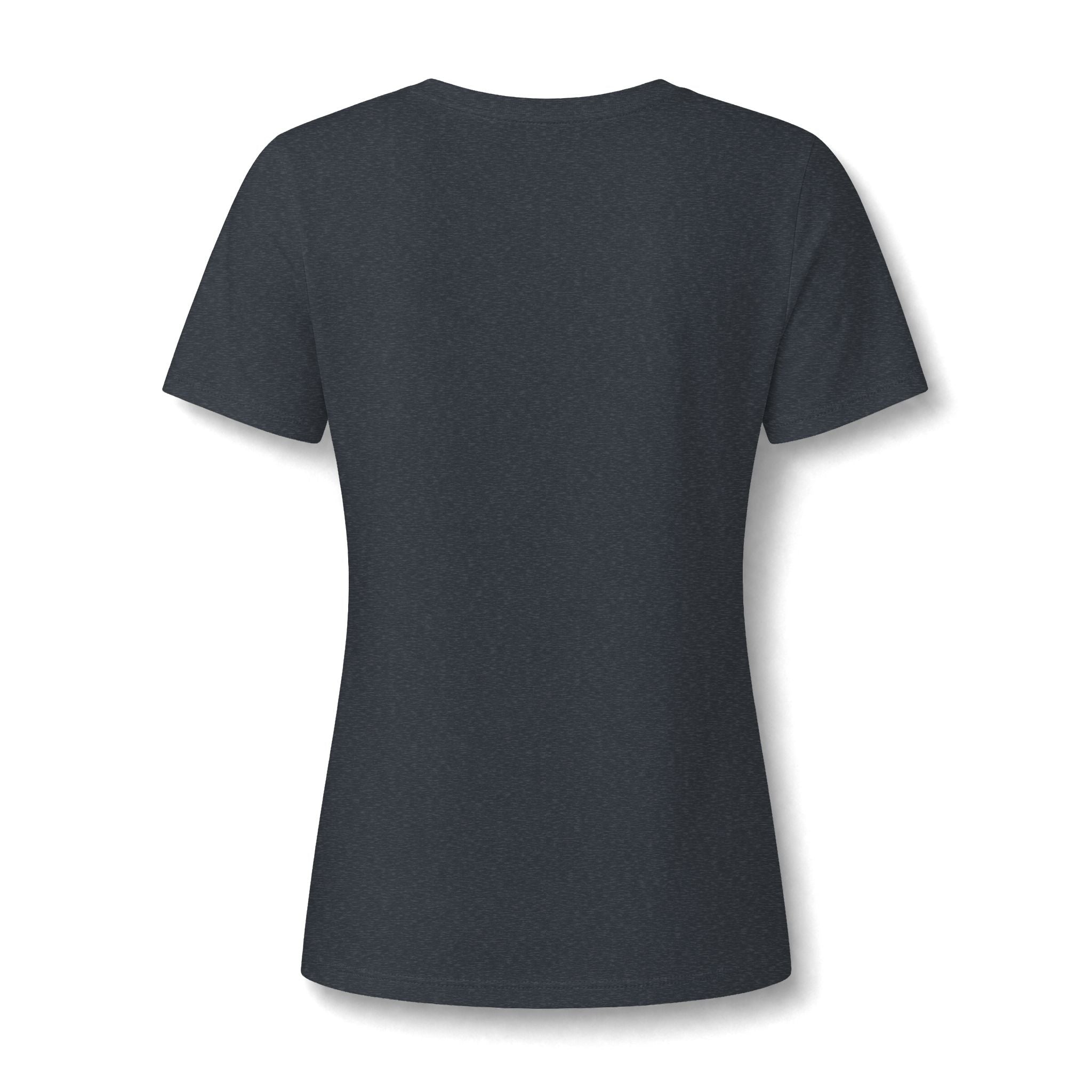 Cowgirl Boot Tee — Blue Floral Cowboy Boot with Bow V-Neck