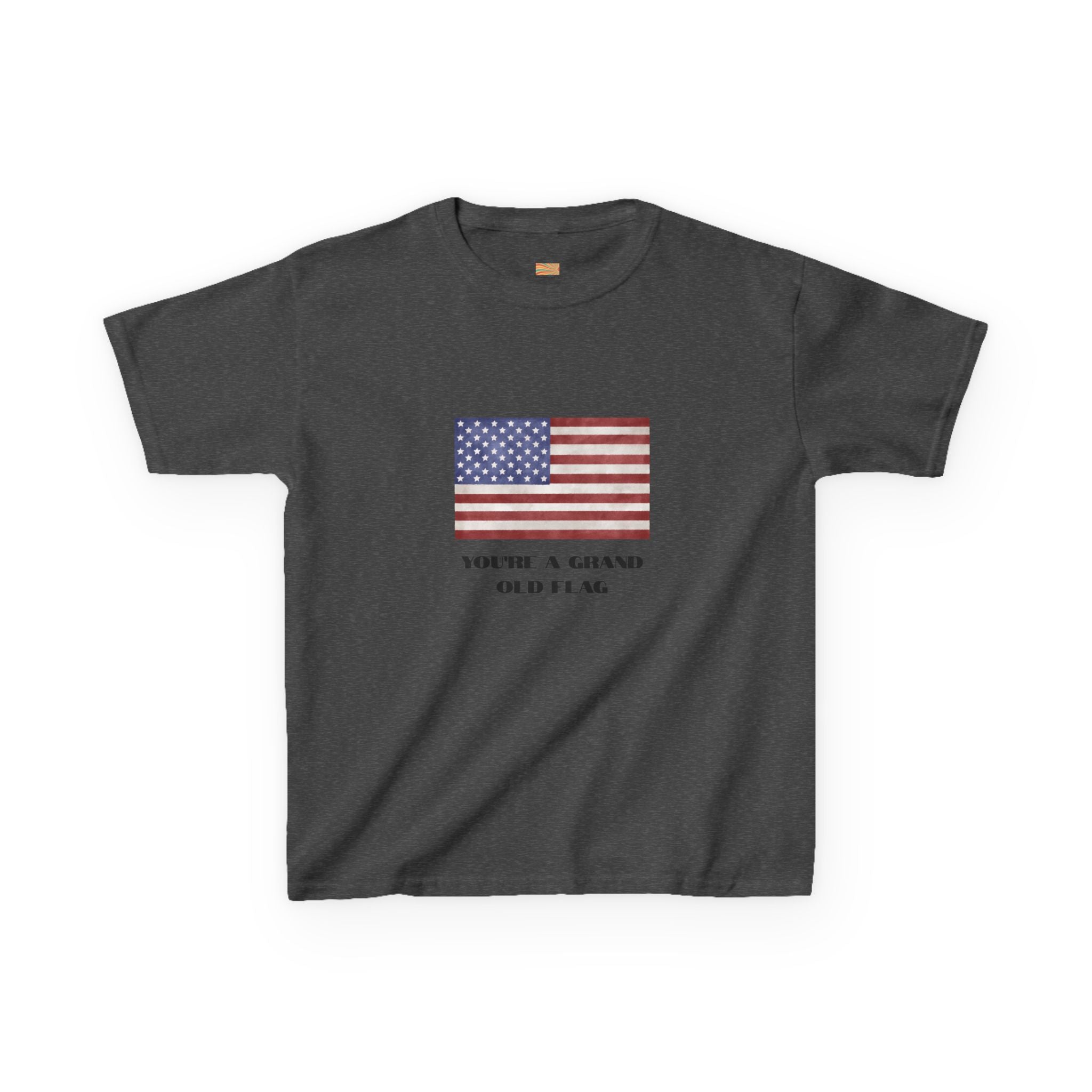 Kids American Flag Tee - "You're a Grand Old Flag" Patriotic Shirt