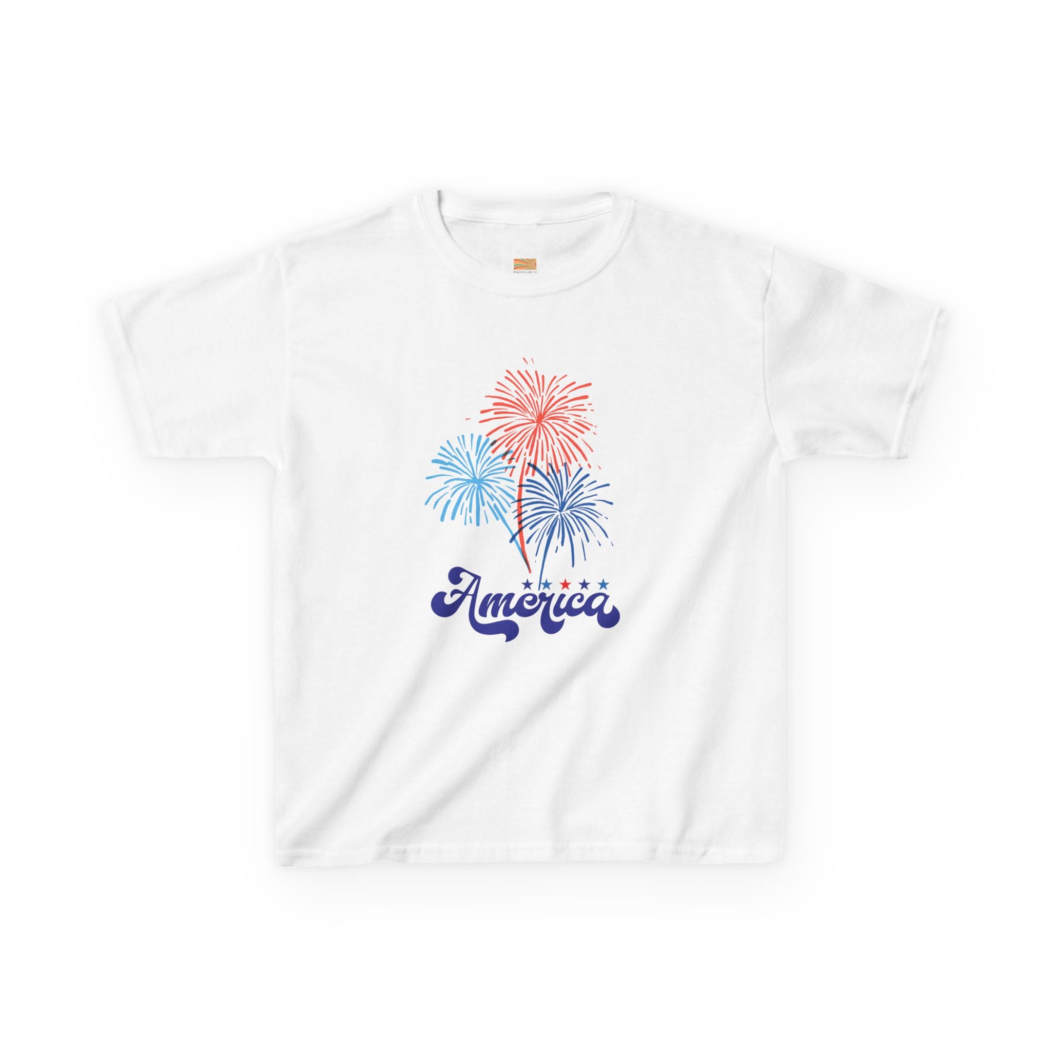 Kids Tee - 'America' Fireworks Patriotic Fourth of July Shirt