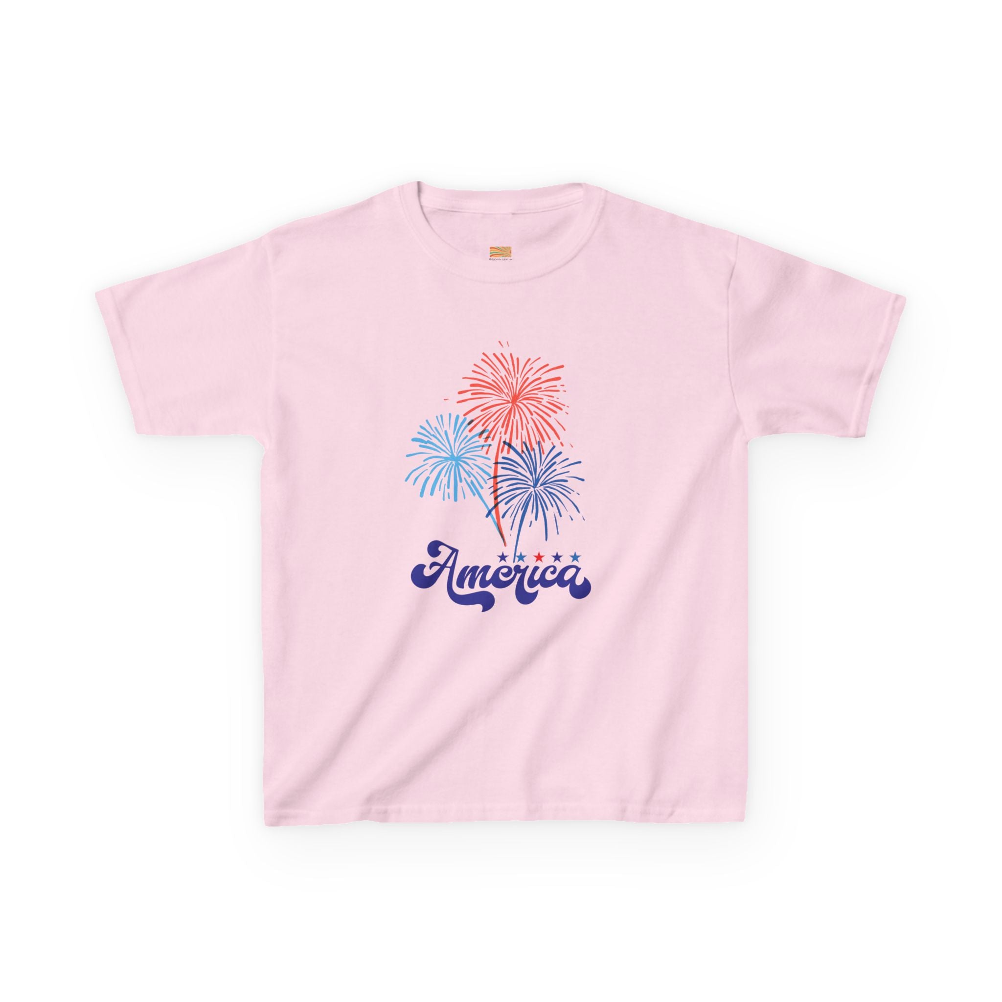 Kids Tee - 'America' Fireworks Patriotic Fourth of July Shirt