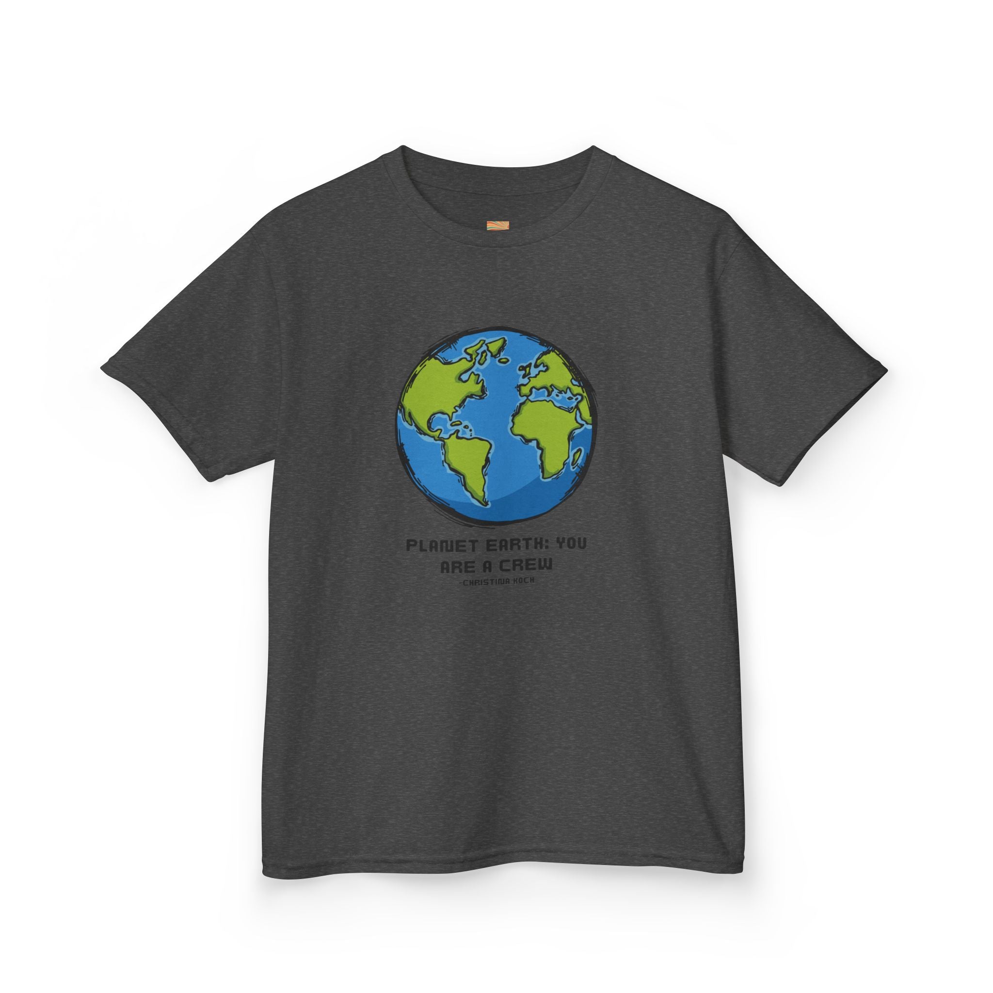 Kids Tee — Cute Earth Graphic “Please Earth You Are A Crisis” Environmental Shirt
