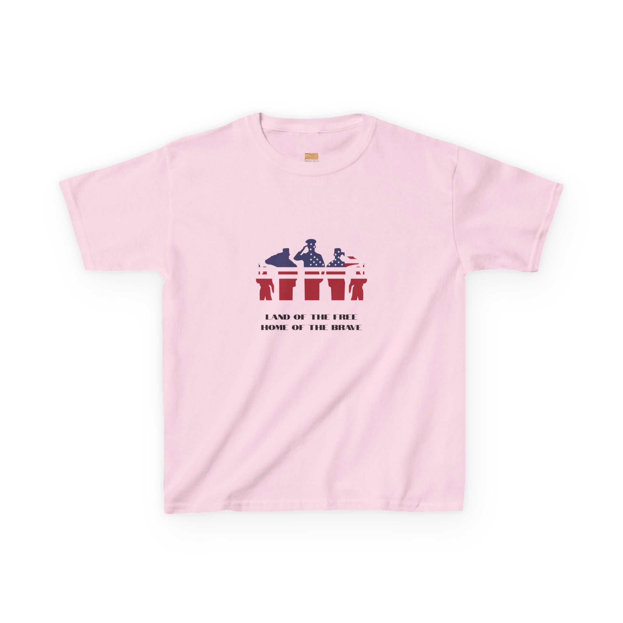 Kids Patriotic Drumline Tee — Red White Blue Band Graphic