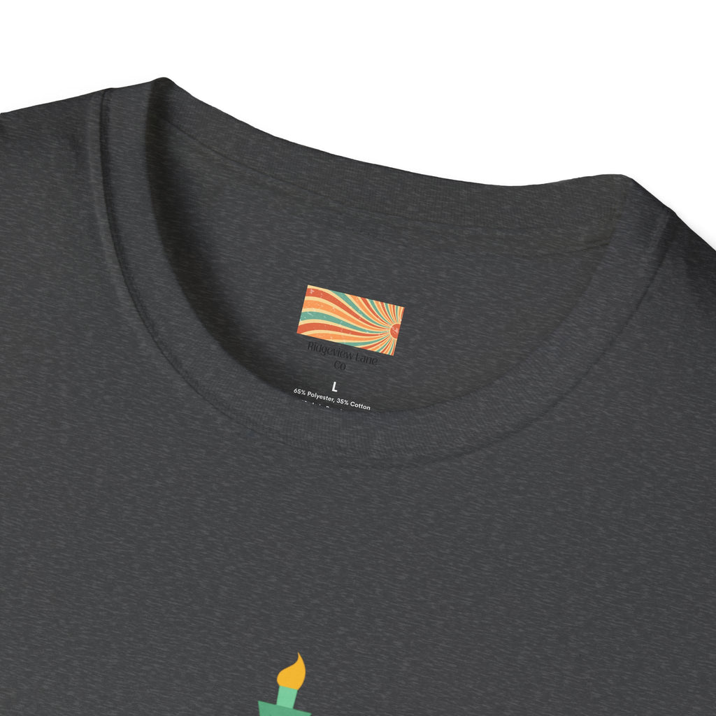 Statue of Liberty Flag backgroundUnisex Softstyle T-Shirt