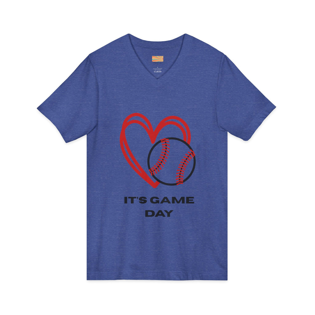 Game Day Baseball V-Neck Tee