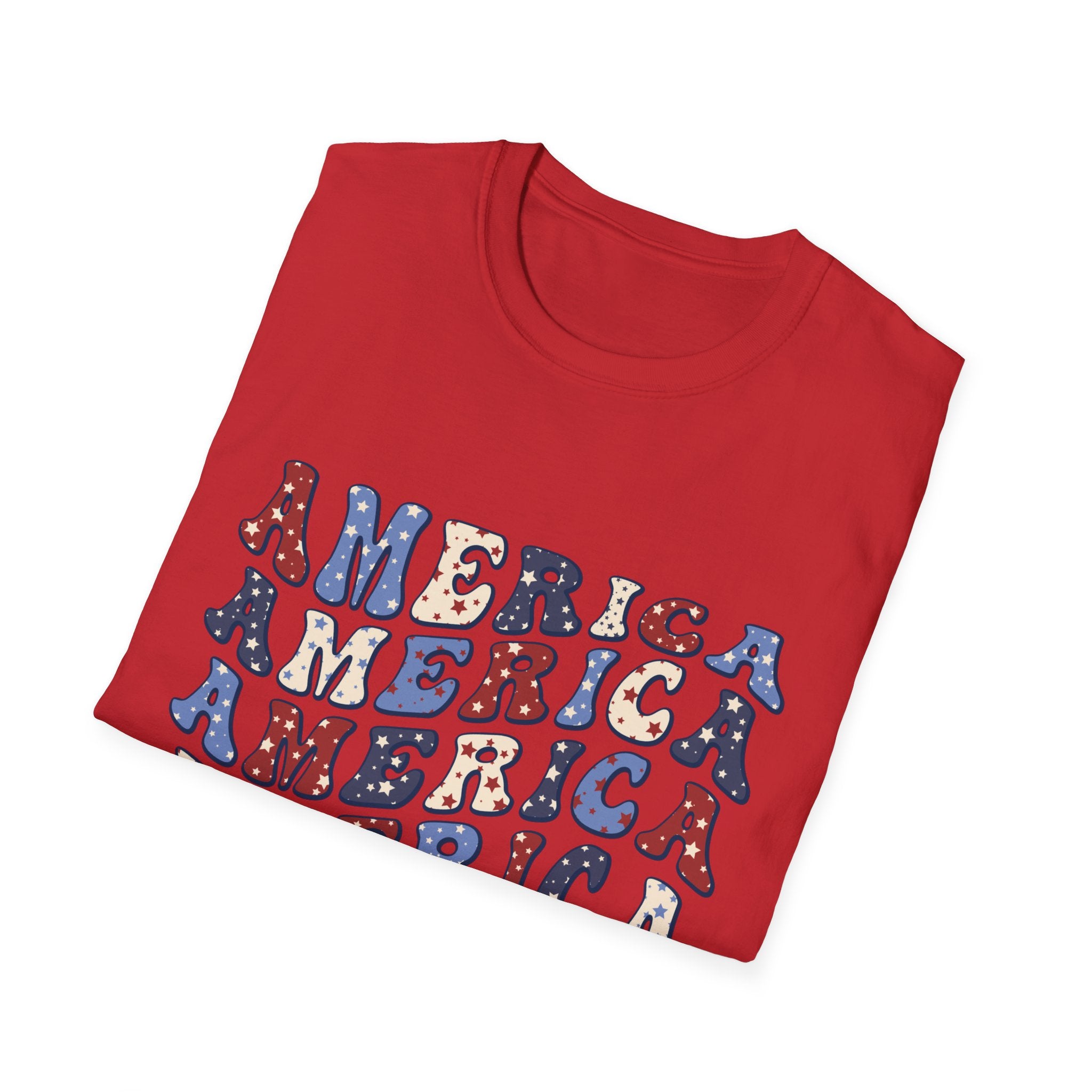 America Unisex Softstyle t-shirt