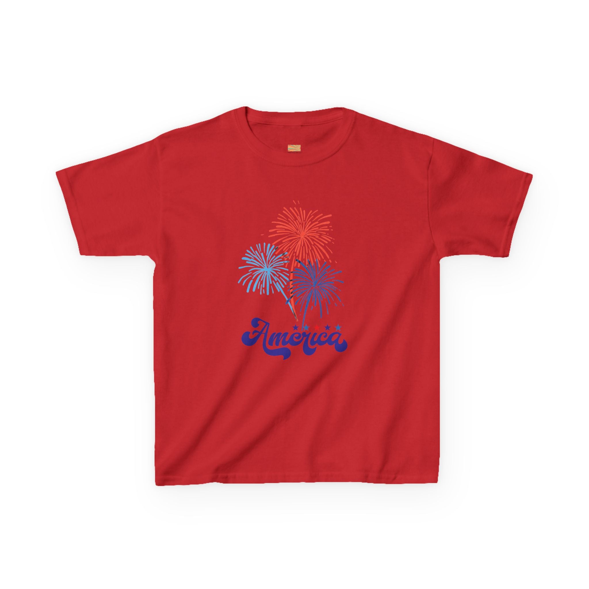Kids Tee - 'America' Fireworks Patriotic Fourth of July Shirt