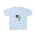 Kids Tee — Statue of Liberty with American Flag Graphic (Patriotic Fourth of July)