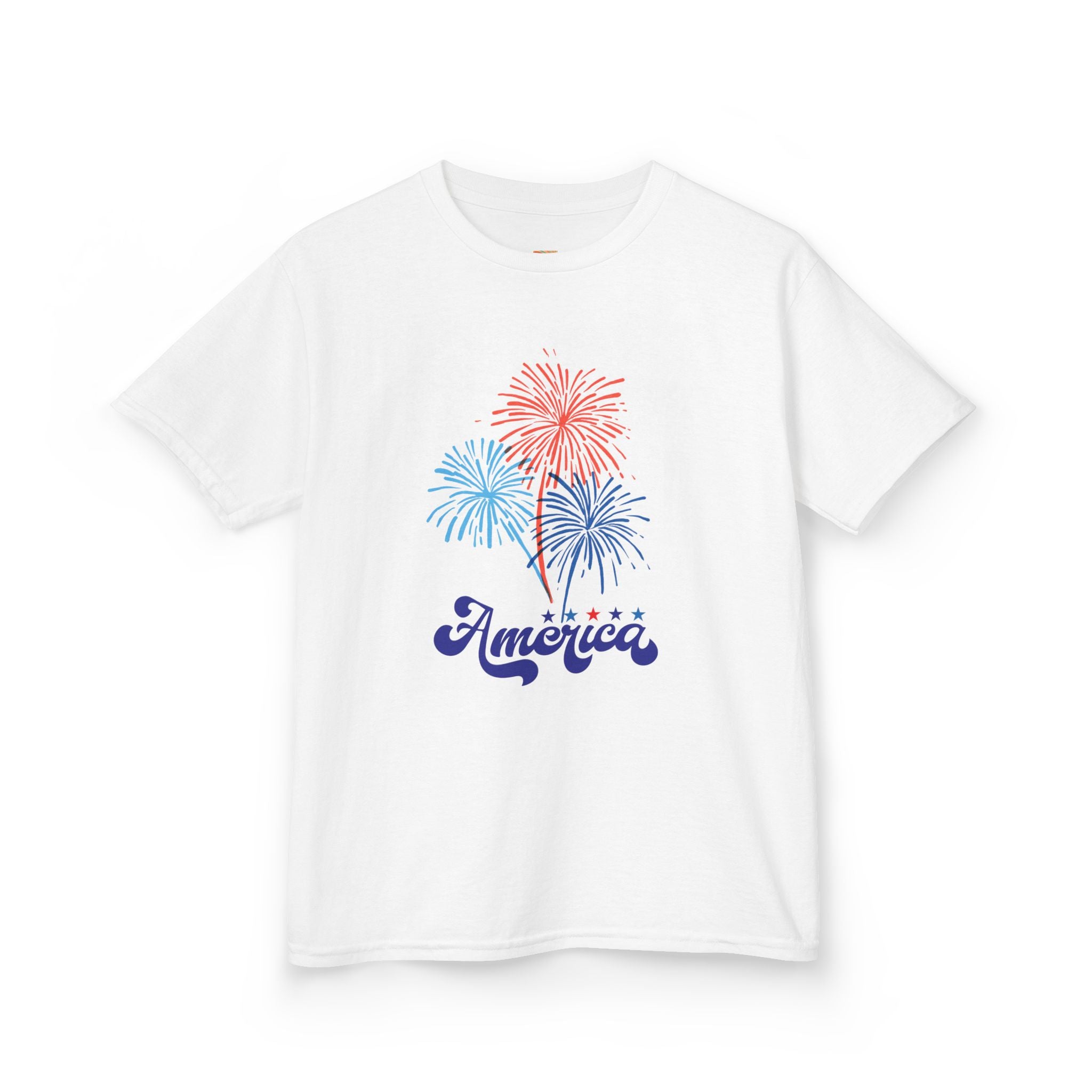Kids Tee - 'America' Fireworks Patriotic Fourth of July Shirt