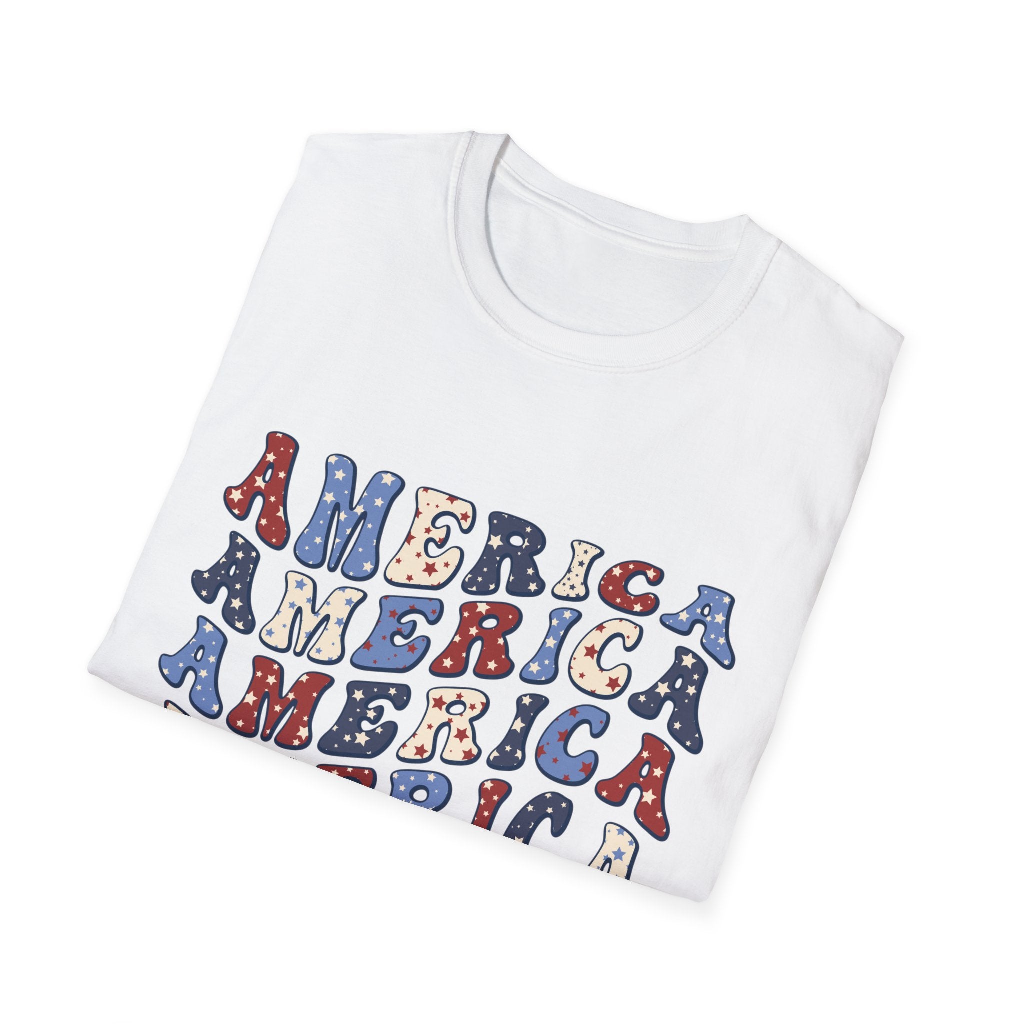America Unisex Softstyle t-shirt