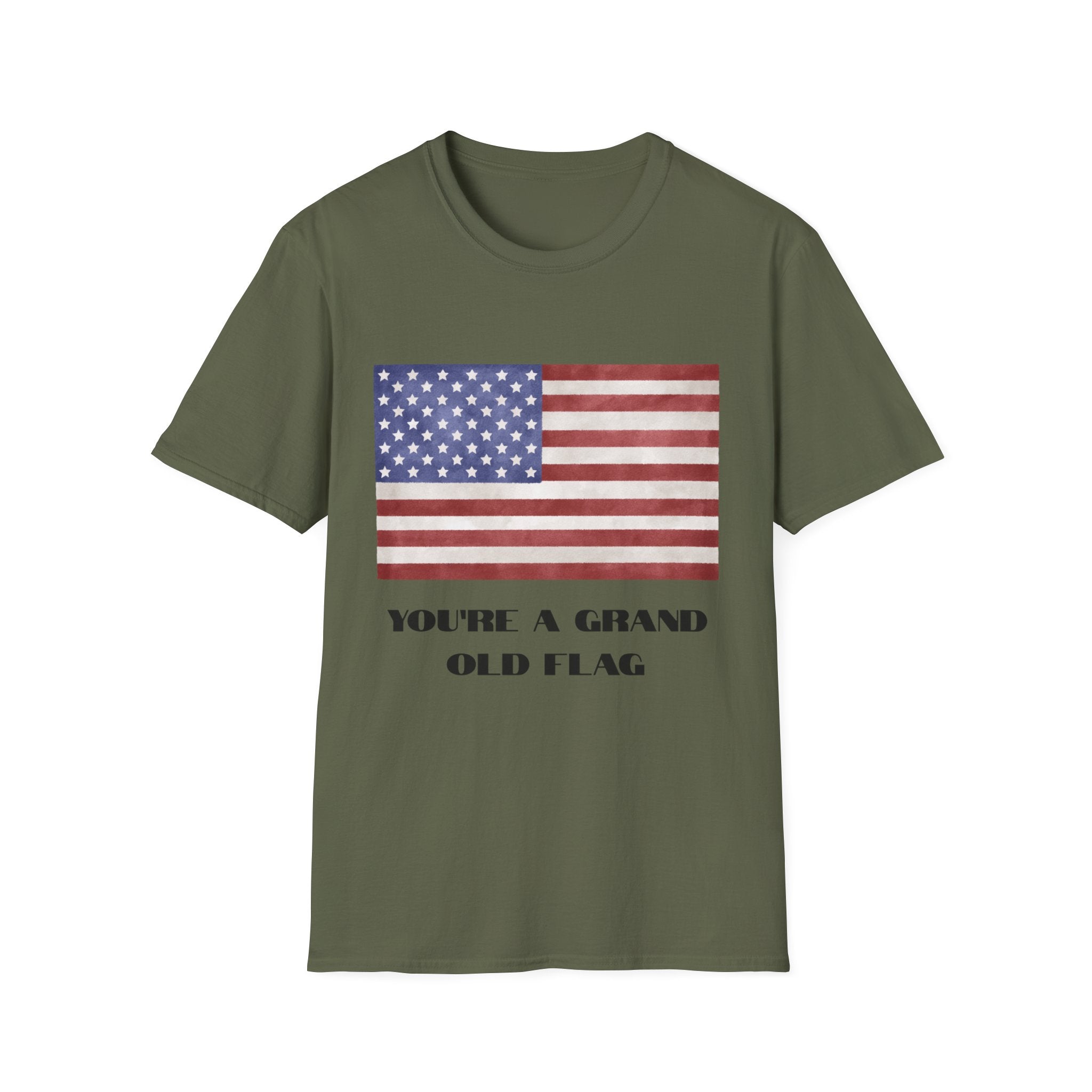 American Flag T-Shirt – "You’re a Grand Old Flag" Vintage Patriotic Tee