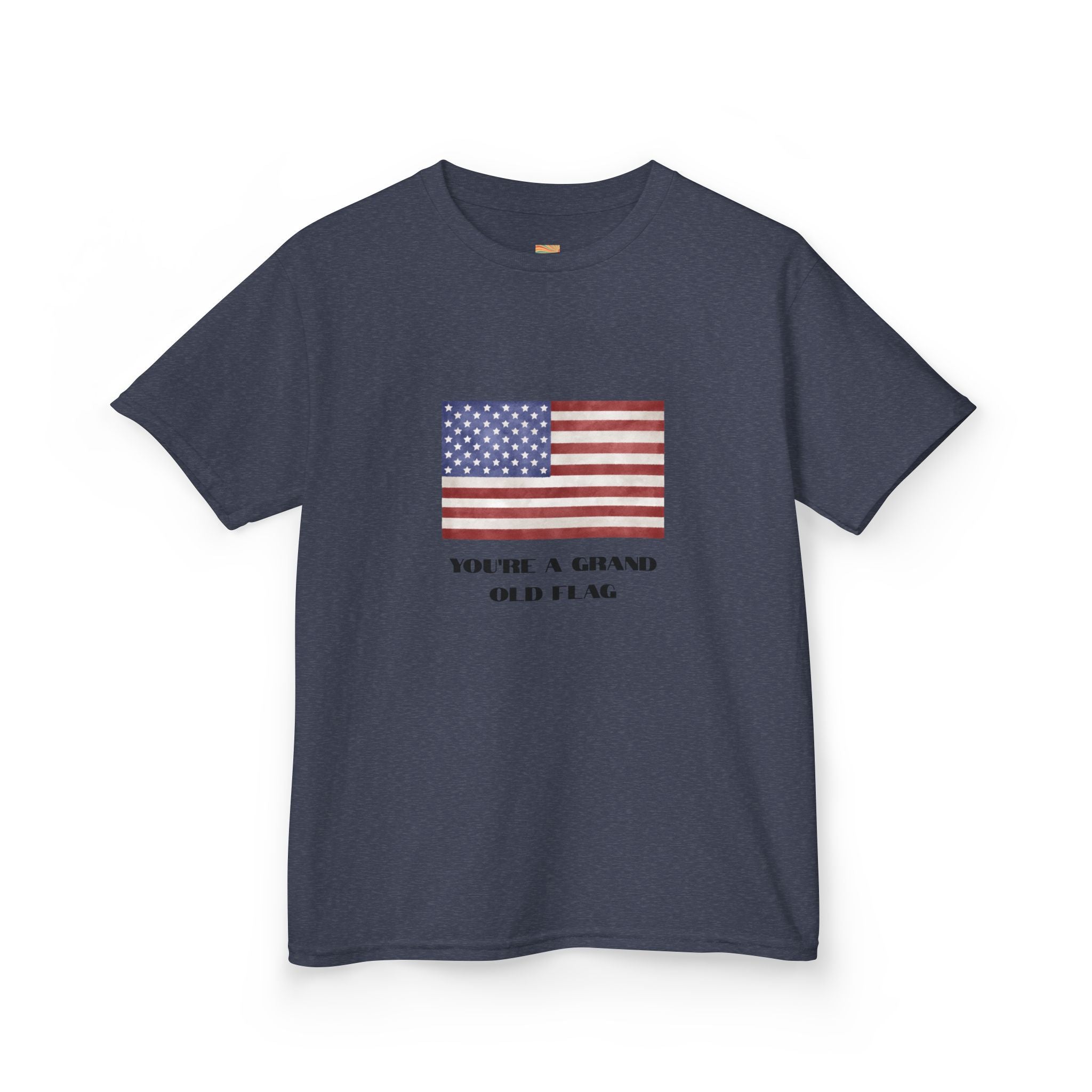 Kids American Flag Tee - "You're a Grand Old Flag" Patriotic Shirt