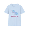 America with Fireworks Unisex Softstyle T-Shirt