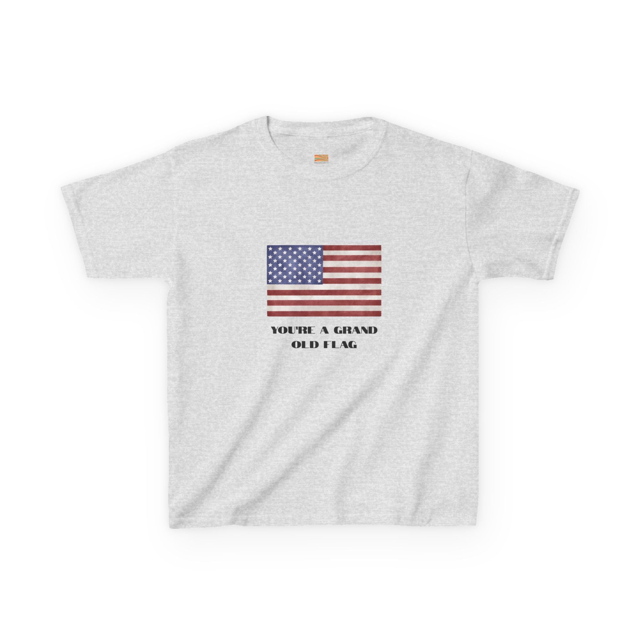 Kids American Flag Tee - "You're a Grand Old Flag" Patriotic Shirt
