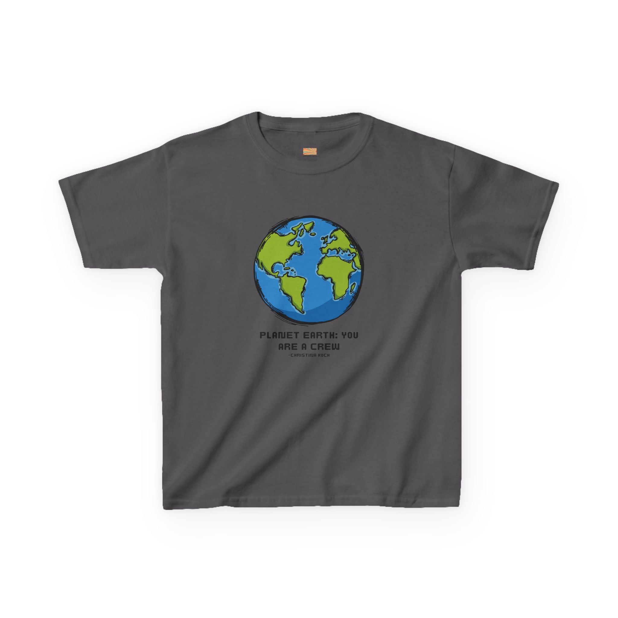 Kids Tee — Cute Earth Graphic “Please Earth You Are A Crisis” Environmental Shirt