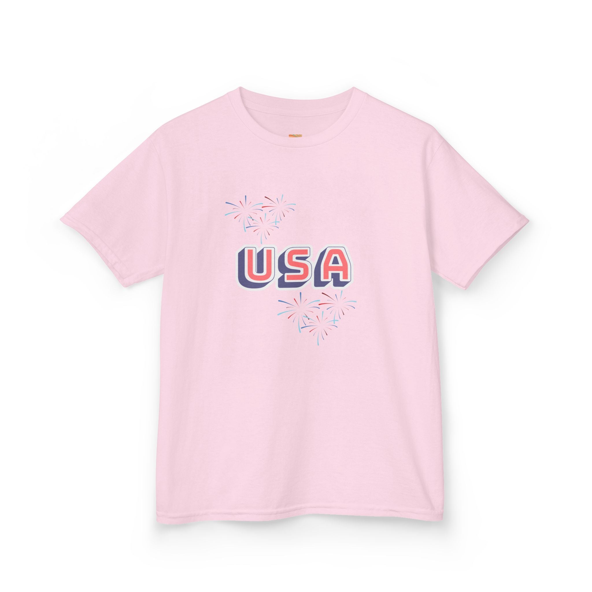 Kids USA Graphic Tee — Patriotic Red White Blue Kids T-Shirt for 4th of July