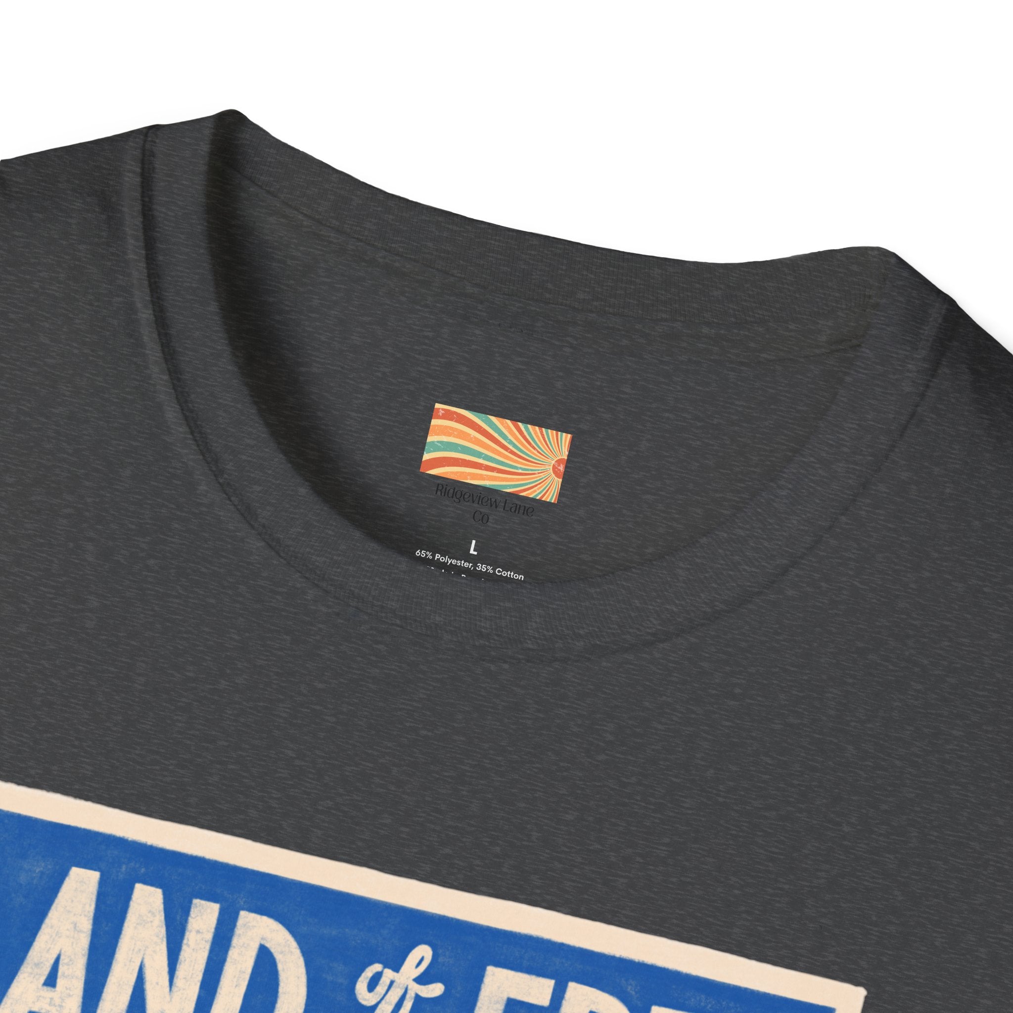 Land of the Free Home of the Brave Unisex Softstyle T-Shirt