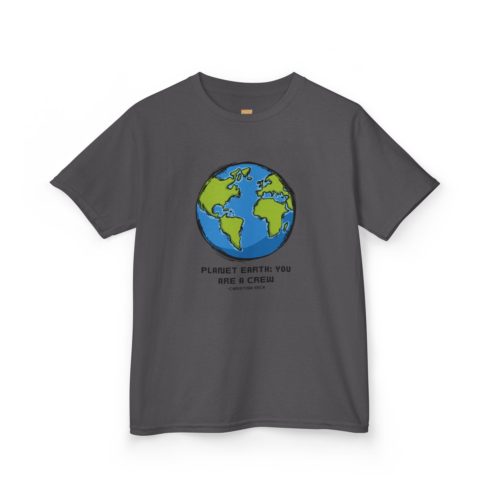 Kids Tee — Cute Earth Graphic “Please Earth You Are A Crisis” Environmental Shirt