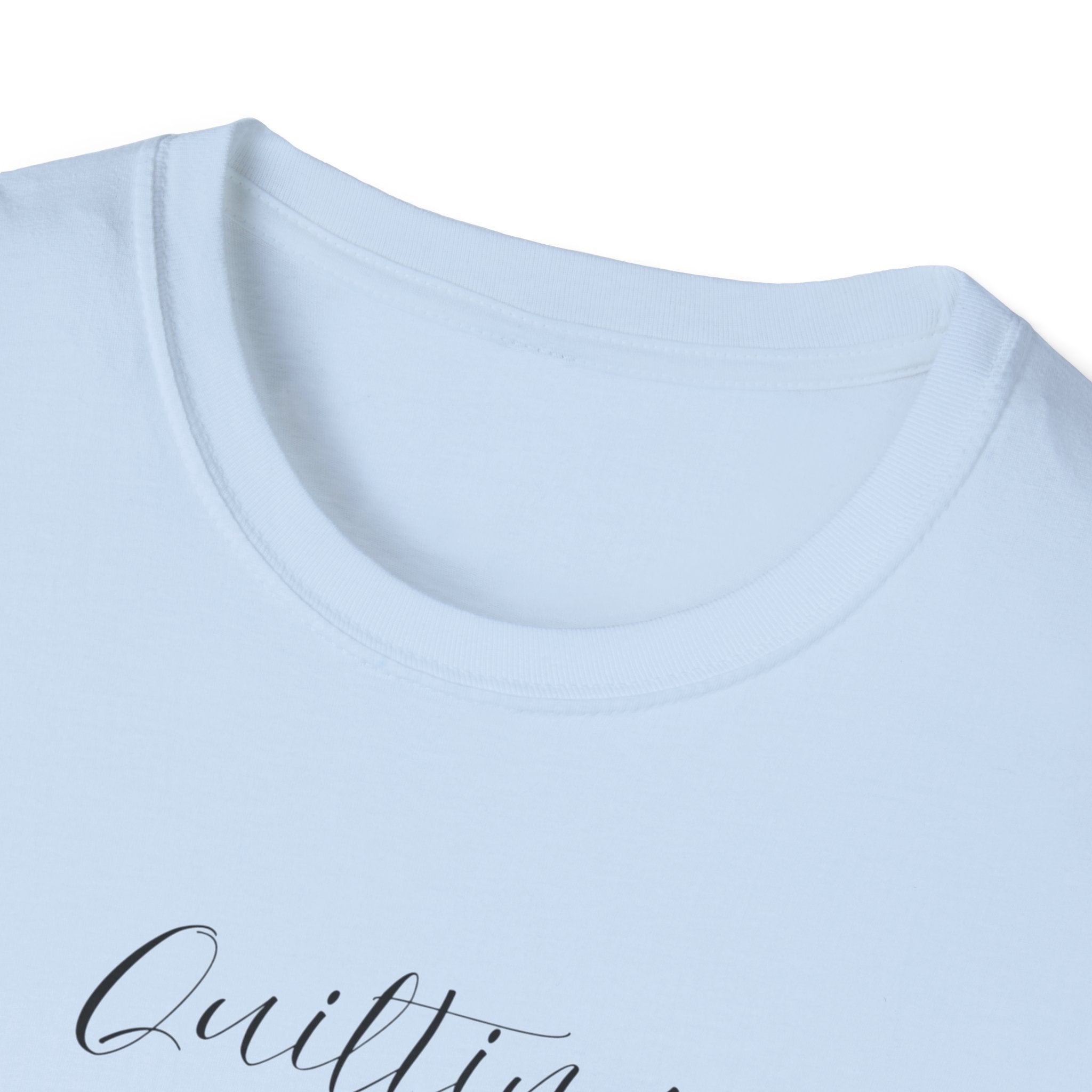 Quilting Is My Love Language T-Shirt — Pastel Quilt Block Graphic