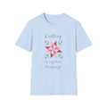 Quilting Is My Love Language T-Shirt — Pastel Quilt Block Graphic