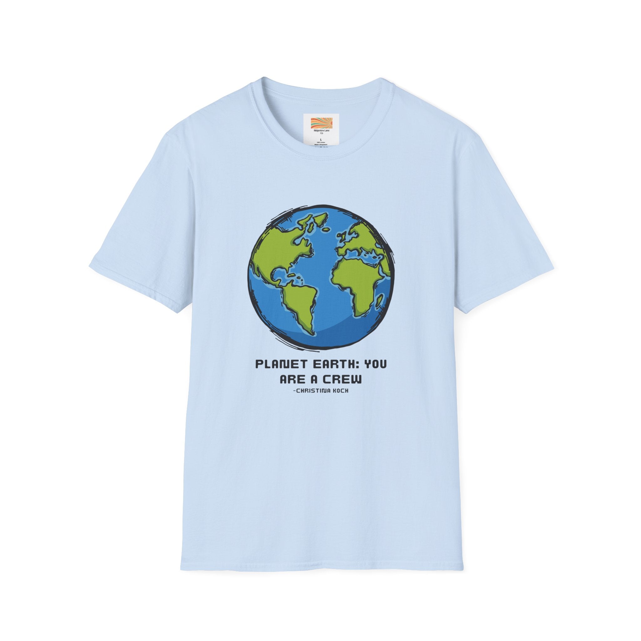 Earth Crew T‑Shirt — Planet Earth Graphic Tee (“Planet Earth: You Are A Crew”)
