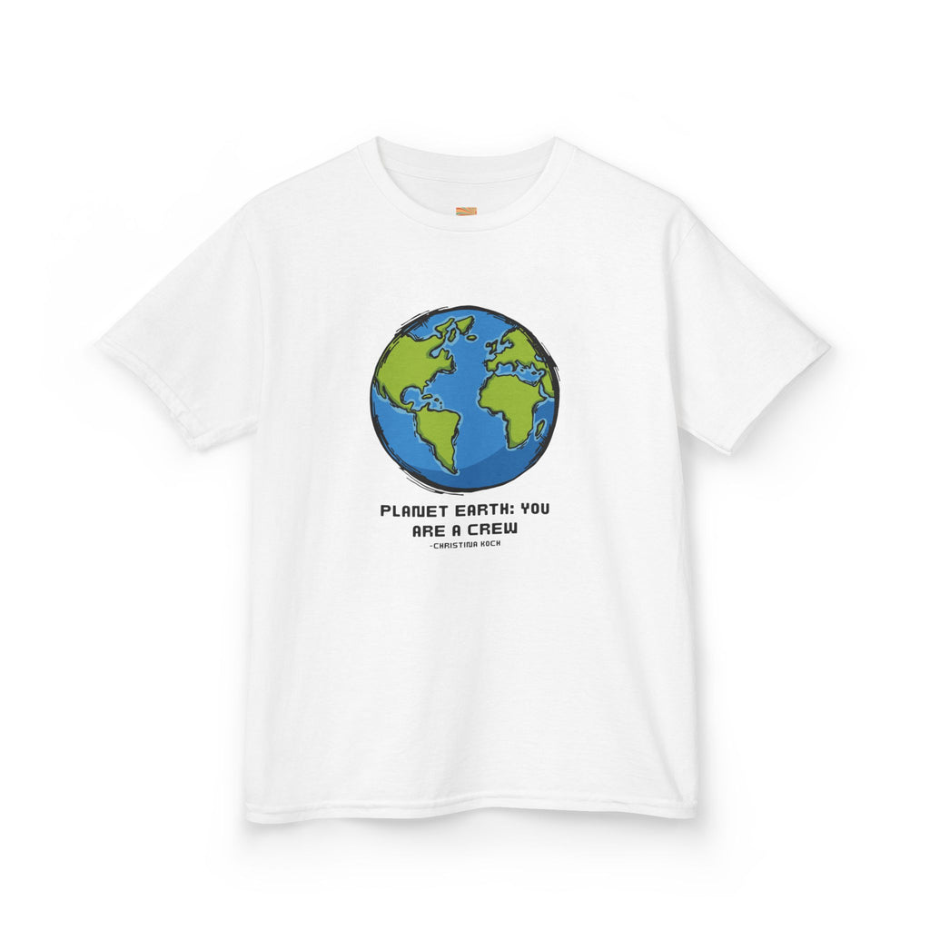 Kids Tee — Cute Earth Graphic “Please Earth You Are A Crisis” Environmental Shirt