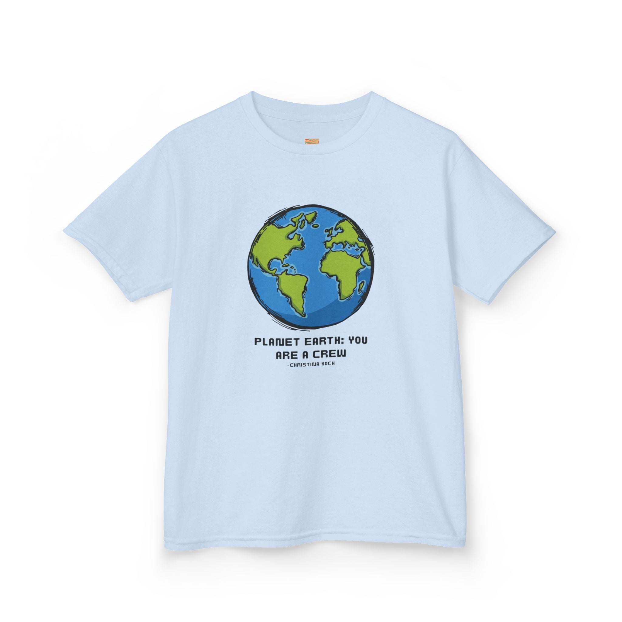 Kids Tee — Cute Earth Graphic “Please Earth You Are A Crisis” Environmental Shirt