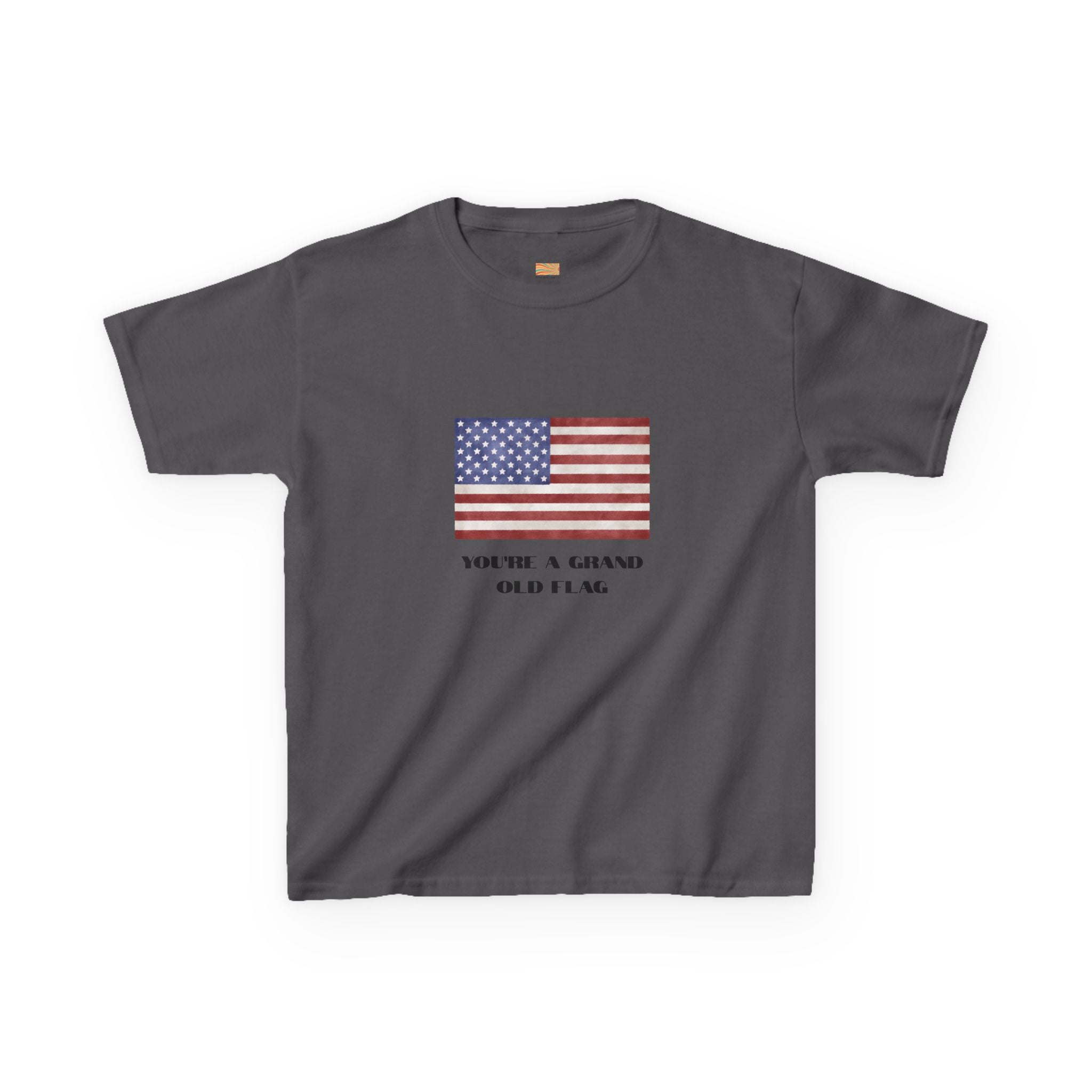 Kids American Flag Tee - "You're a Grand Old Flag" Patriotic Shirt