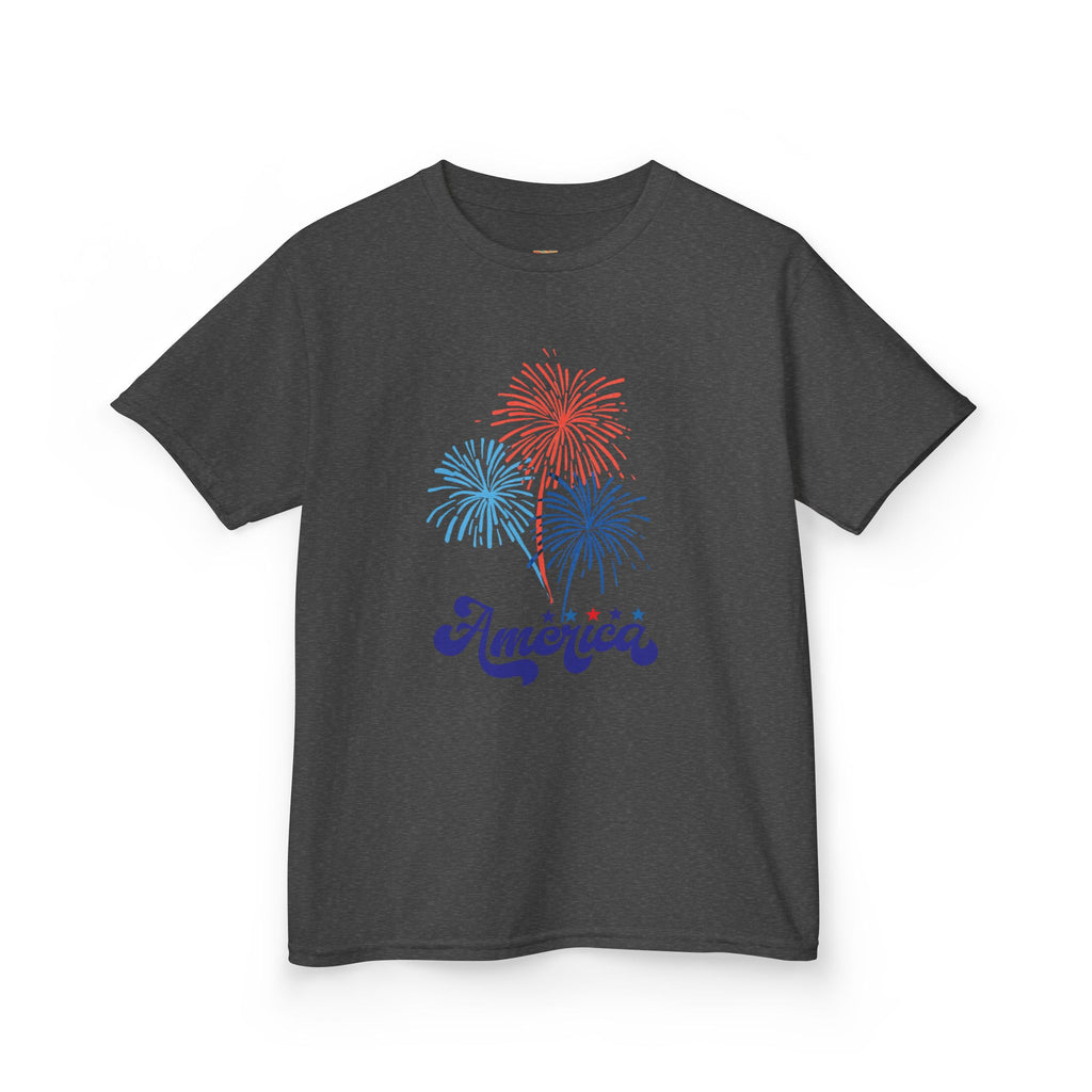 Kids Tee - 'America' Fireworks Patriotic Fourth of July Shirt