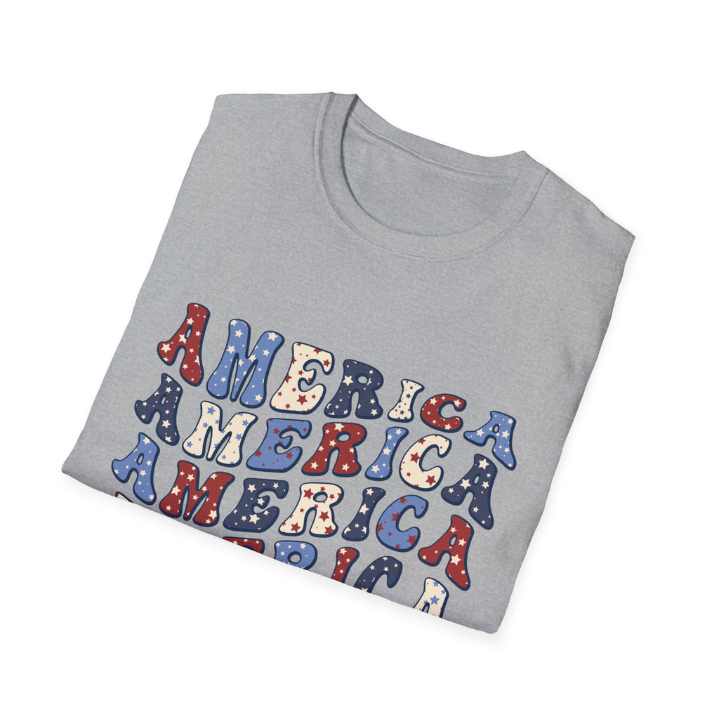 America Unisex Softstyle t-shirt