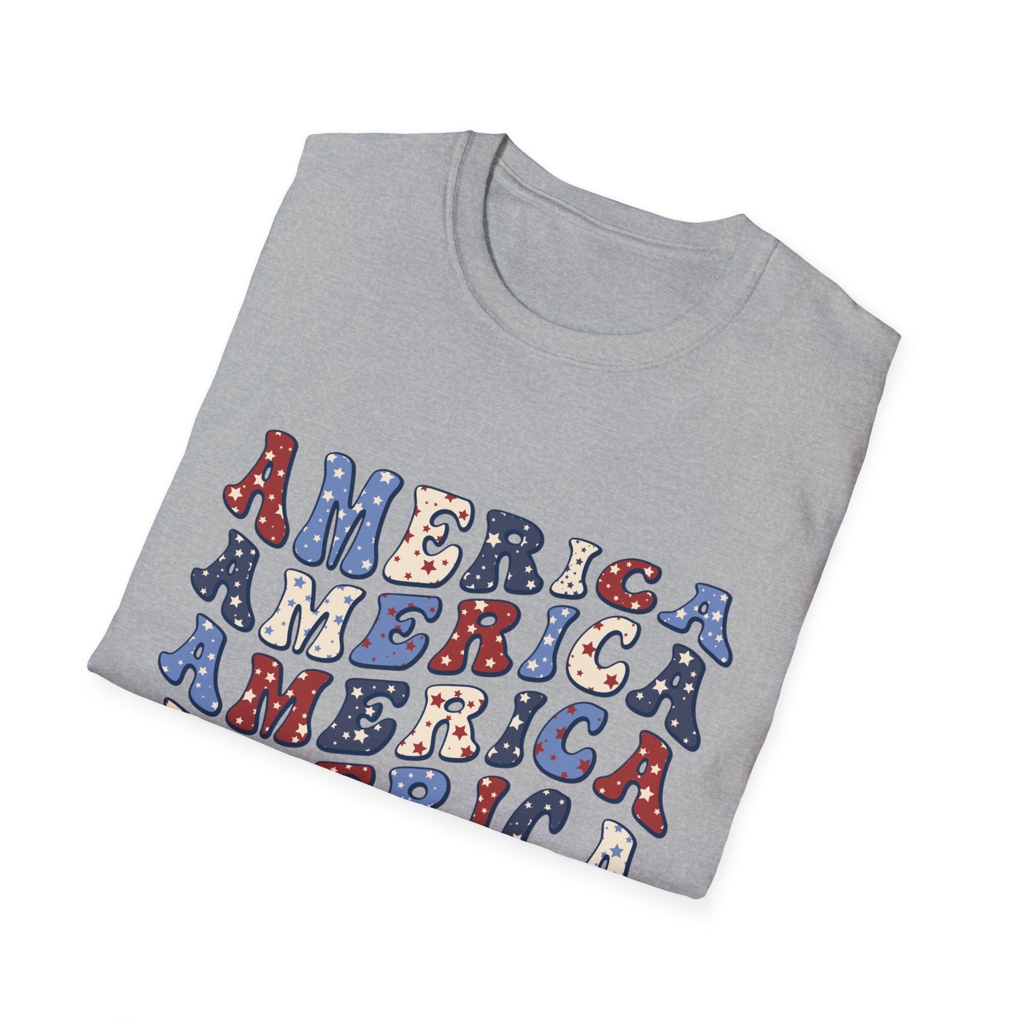 America Unisex Softstyle t-shirt